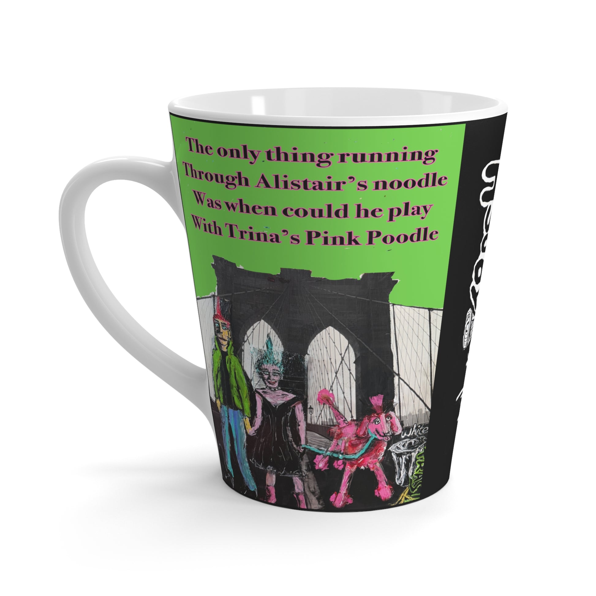 “Pink Poodle” Latte Mug