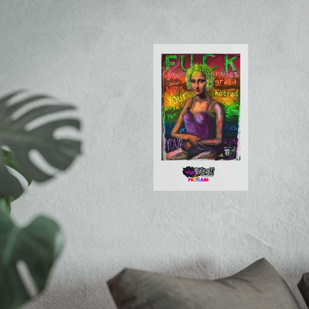Fuck Your Rules - Fine Art Poster —  Space Satire Art Print