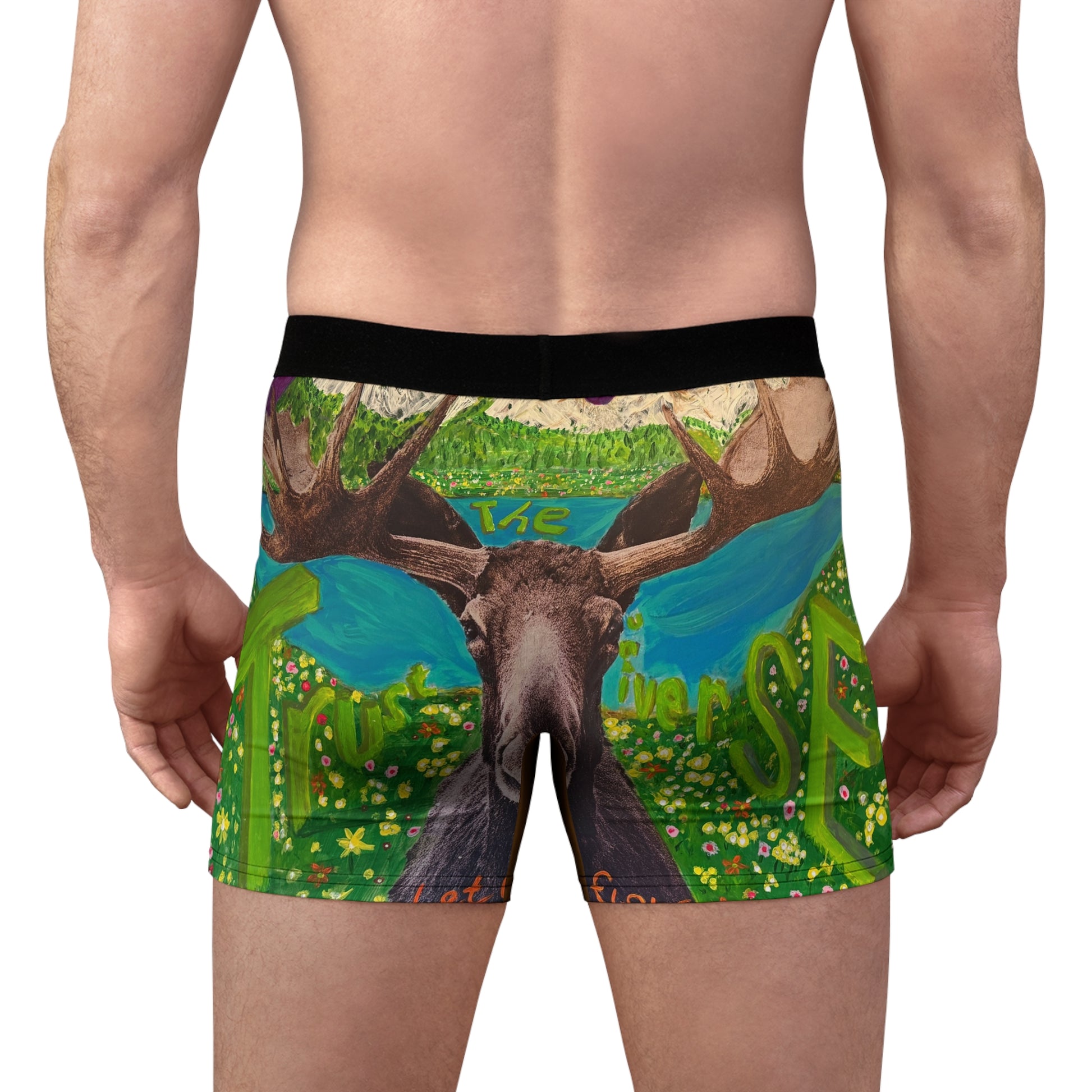 “Trust The Moose” Men's Boxer Briefs