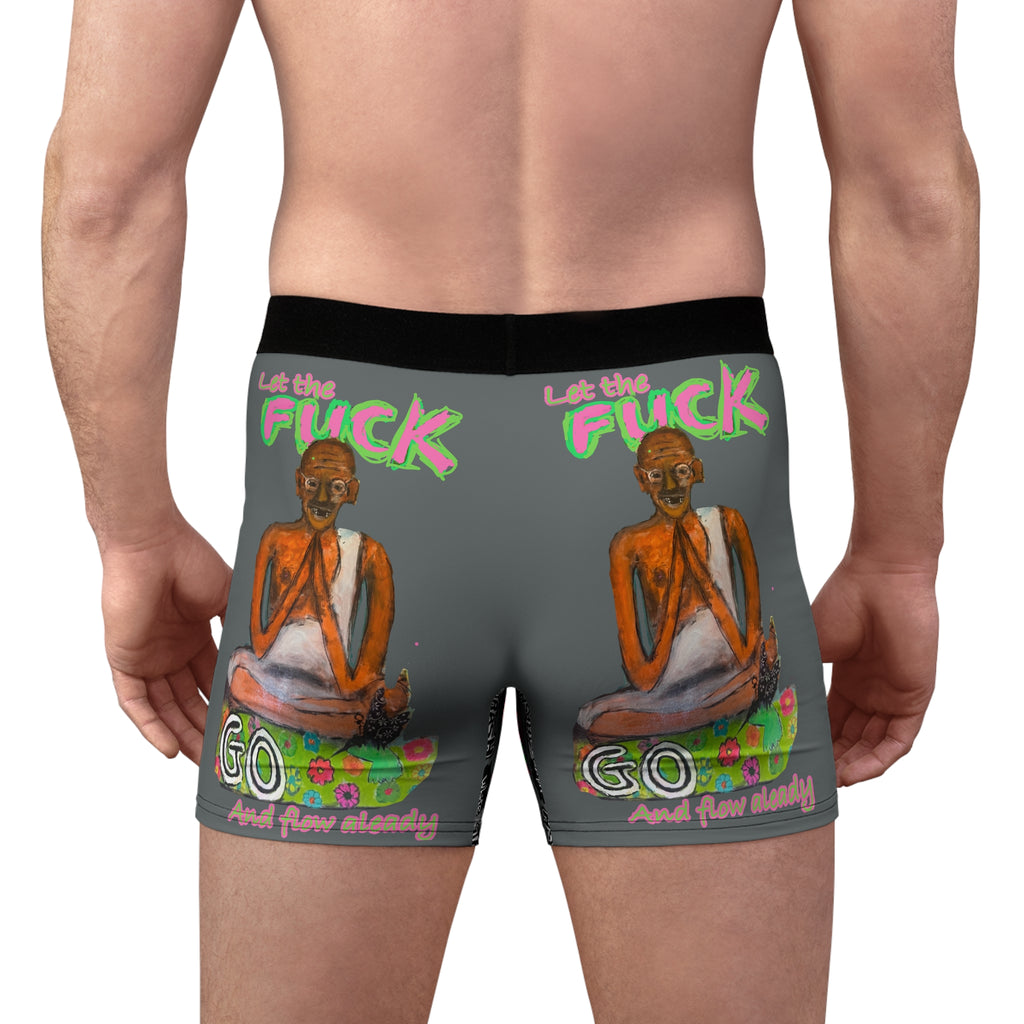 “Let Go Already” Men's Boxer Briefs (AOP)