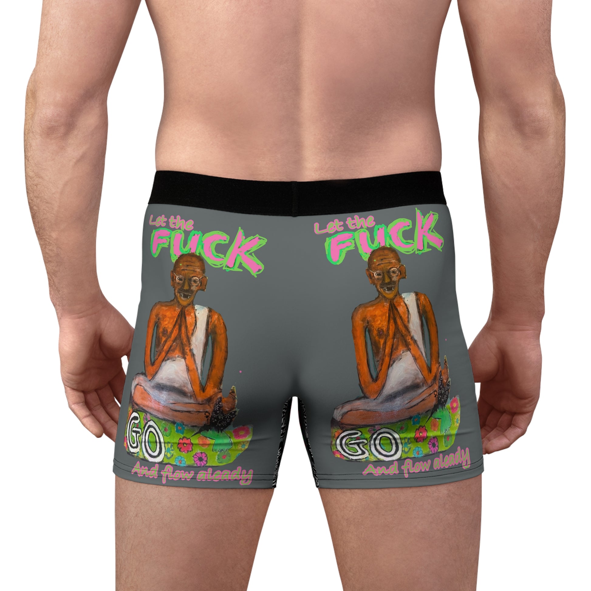 “Let Go Already” Men's Boxer Briefs (AOP)