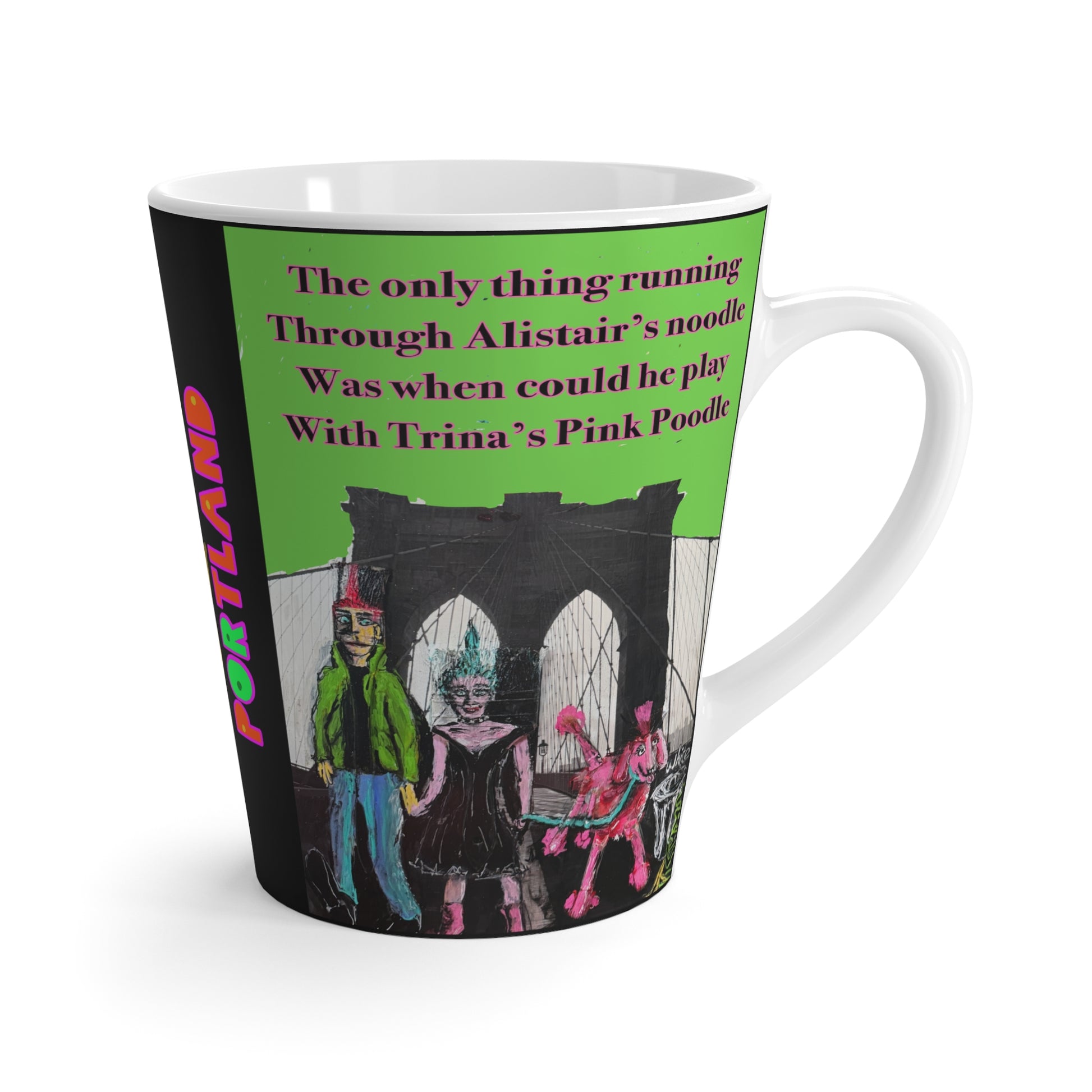 “Pink Poodle” Latte Mug