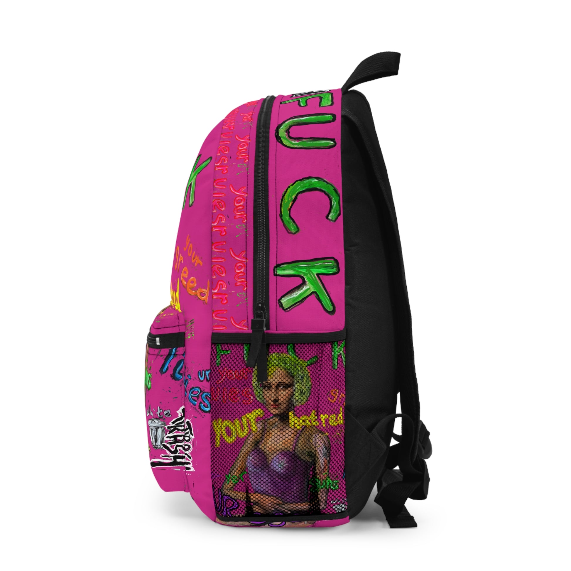 “Fuck Your Rules” Artistic Backpack