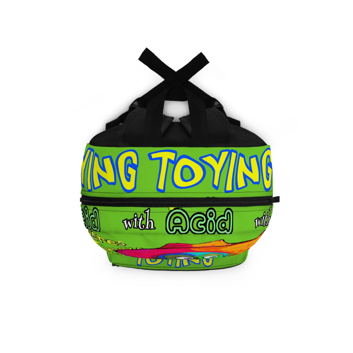“Toying with Acid” Artistic Backpack Printify