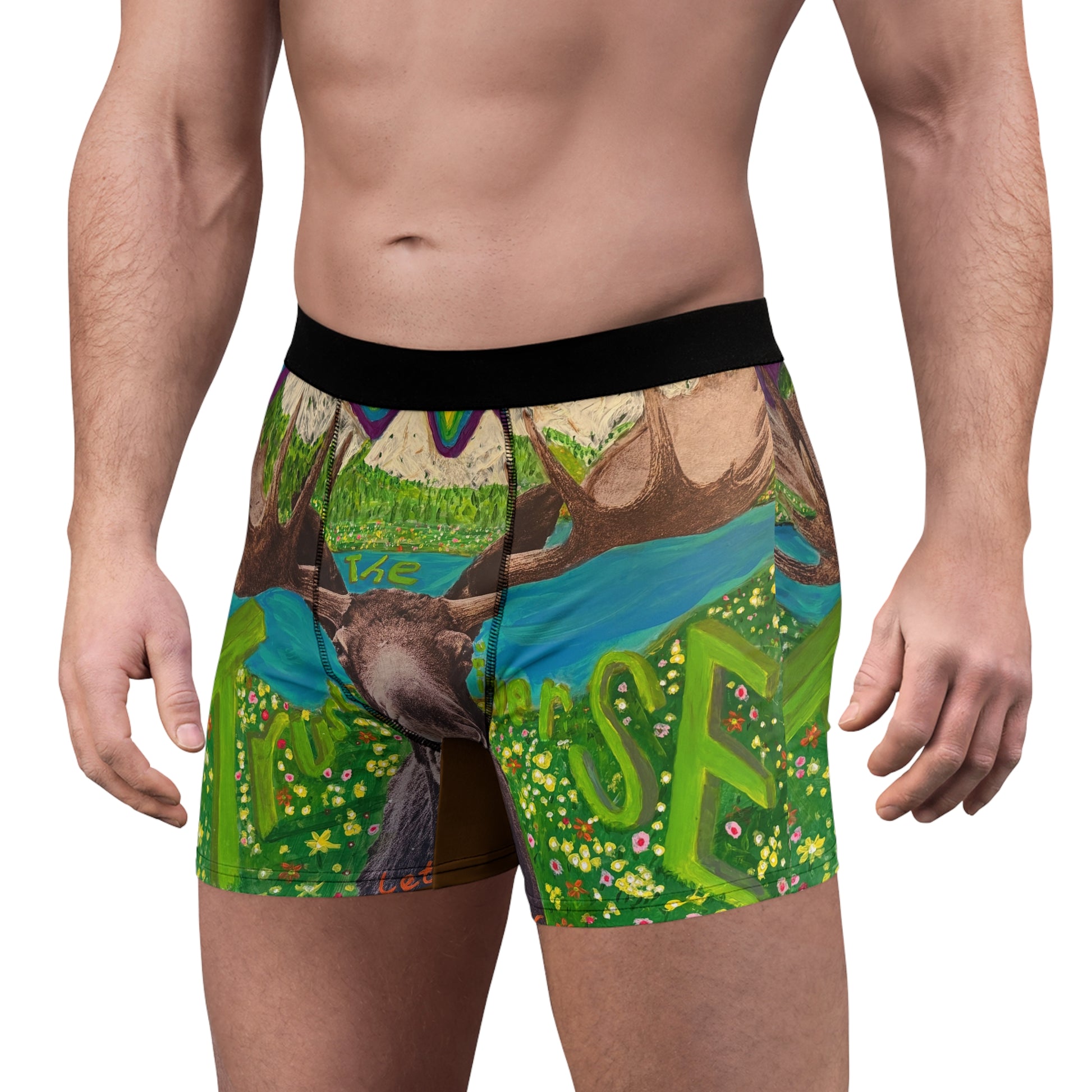 “Trust The Moose” Men's Boxer Briefs