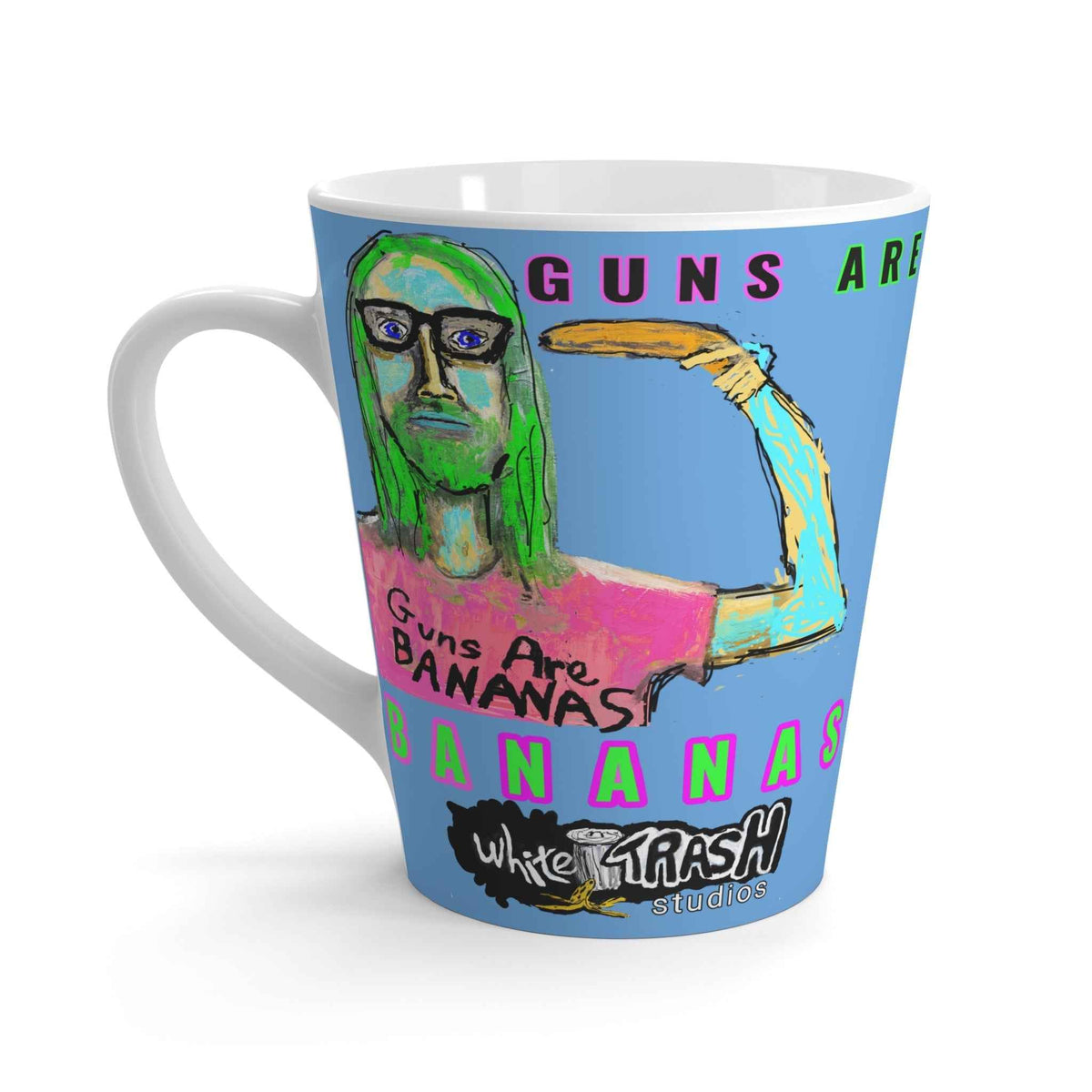 “Guns are Bananas” Latte Mug