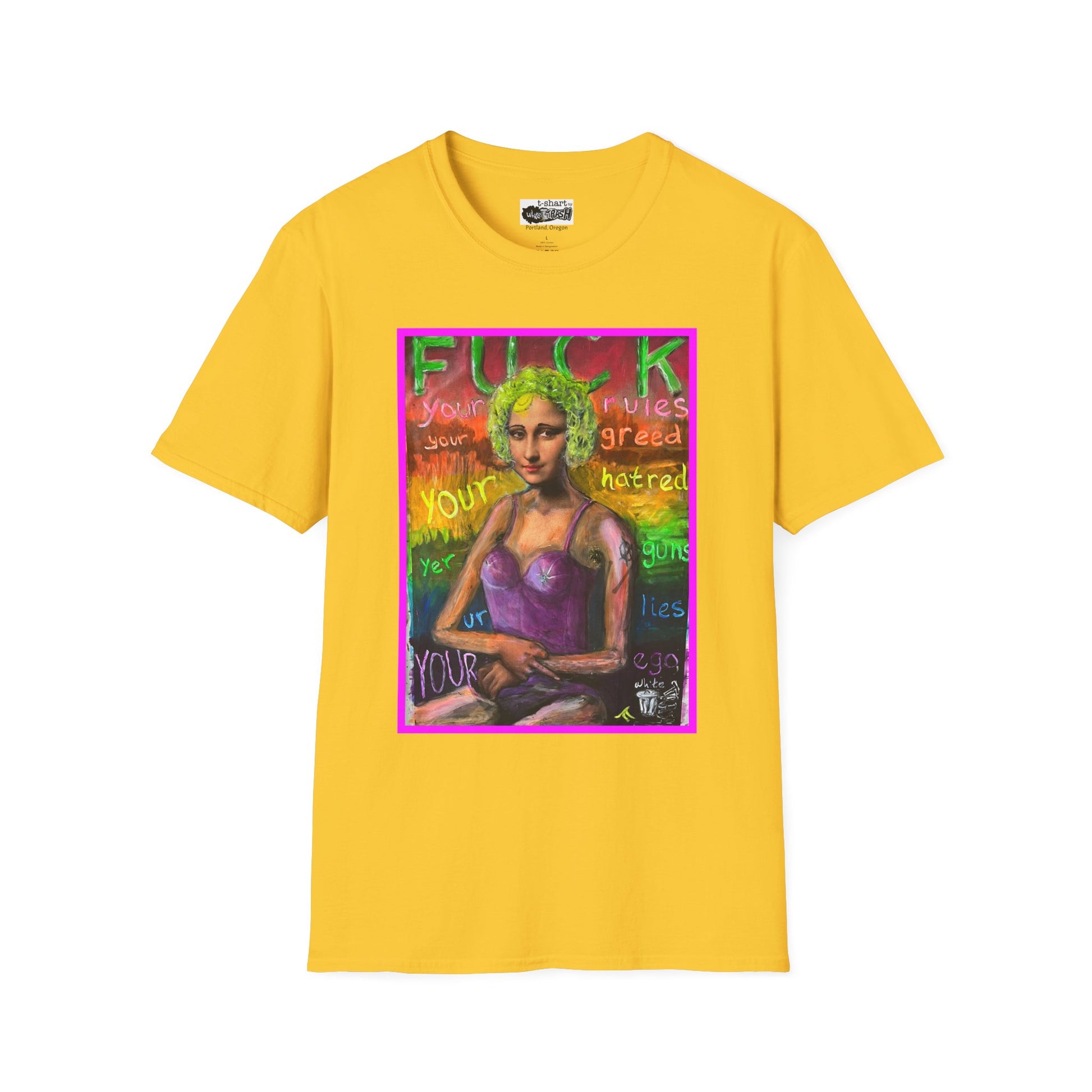 “Fuck Your Rules” Unisex Softstyle T-Shirt
