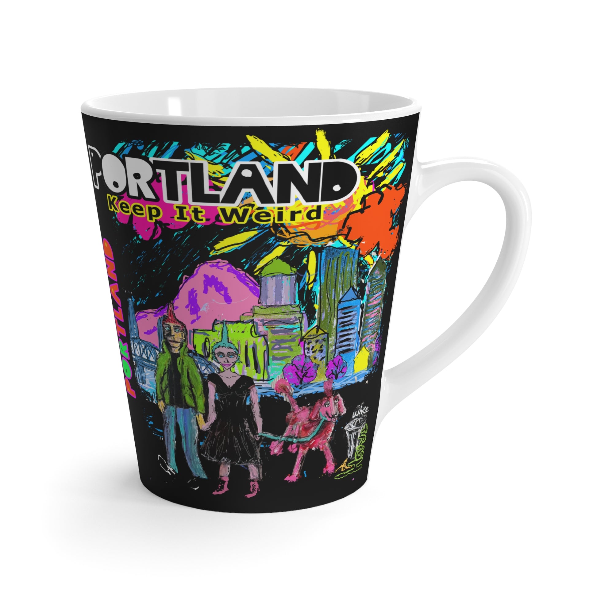 “Pink Poodle” Latte Mug