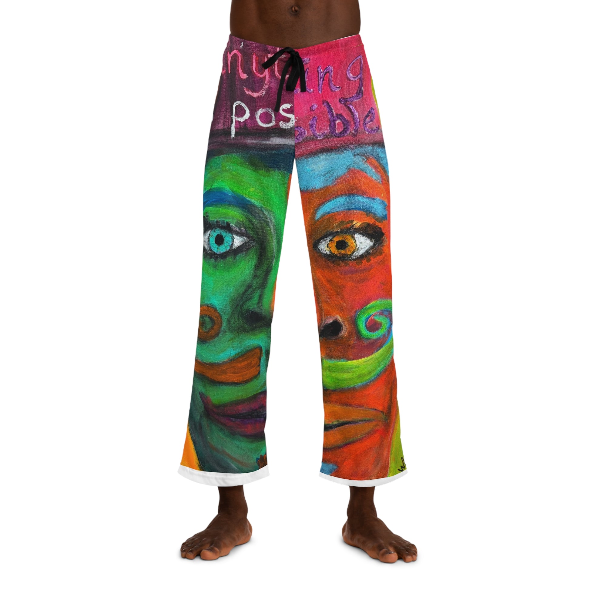 “Anything is Possible” Men's Pajama Pants for Chill Nights