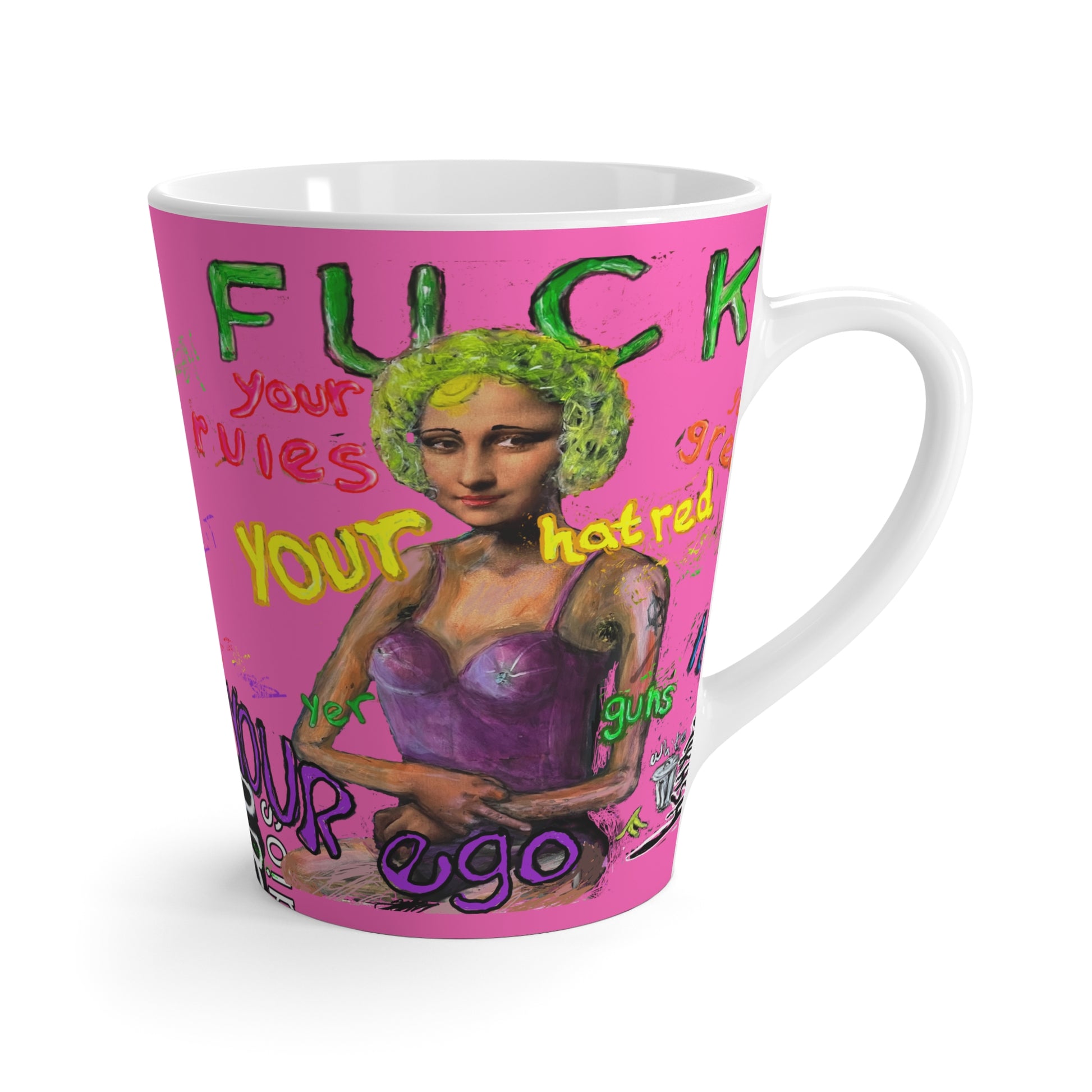 “Fuck Your Rules” Latte Mug