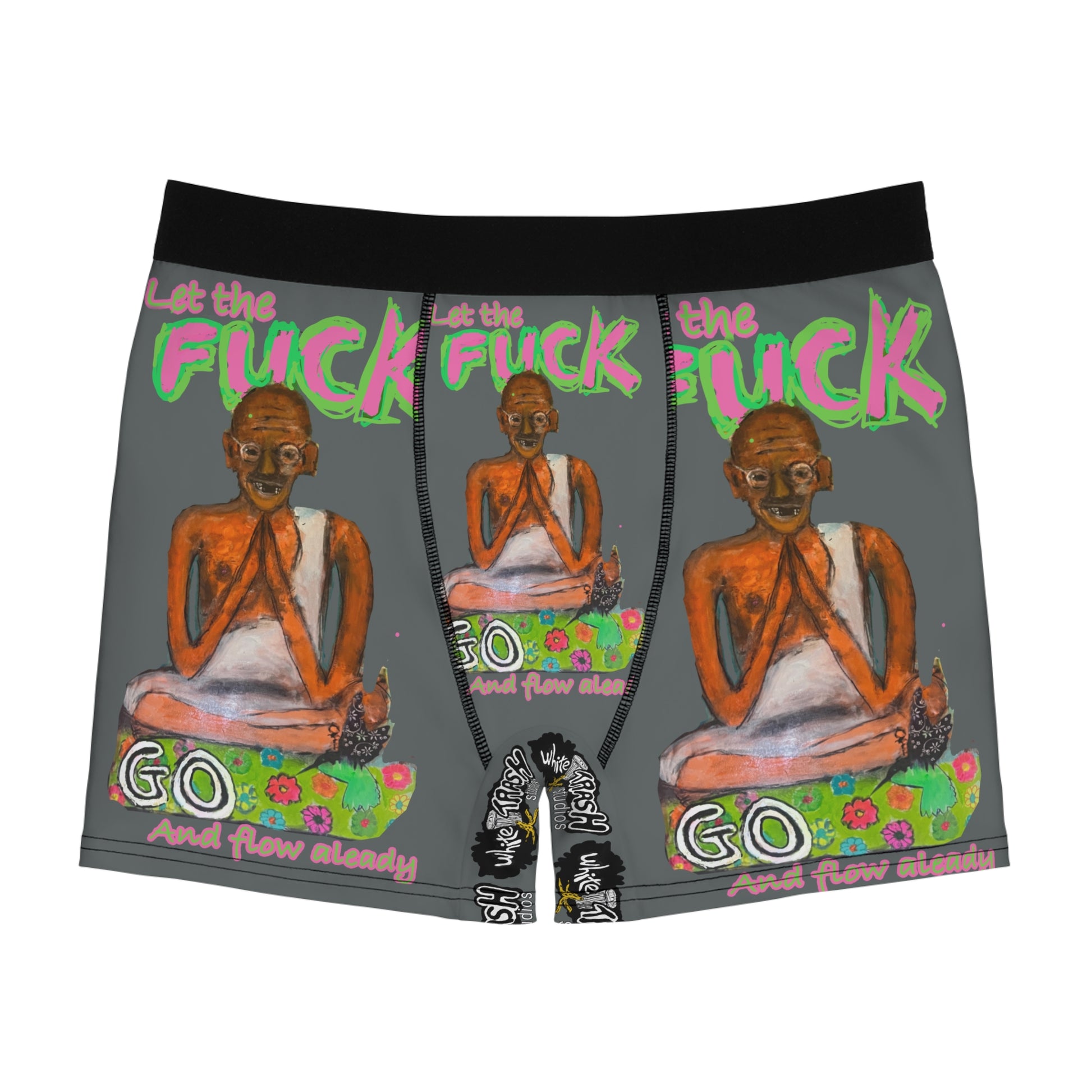 “Let Go Already” Men's Boxer Briefs (AOP)