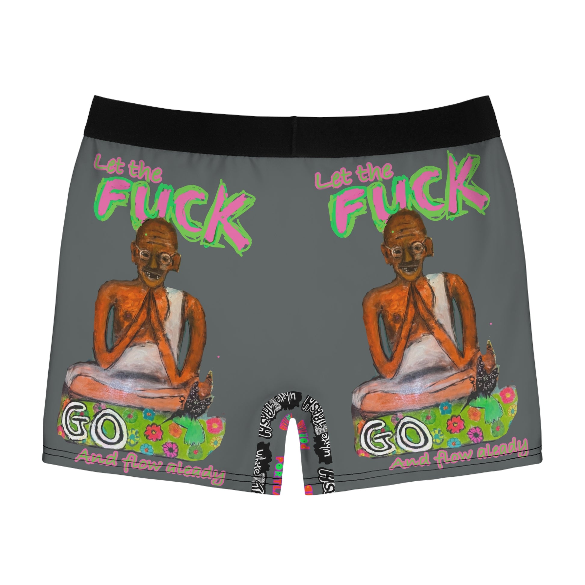 “Let Go Already” Men's Boxer Briefs (AOP)