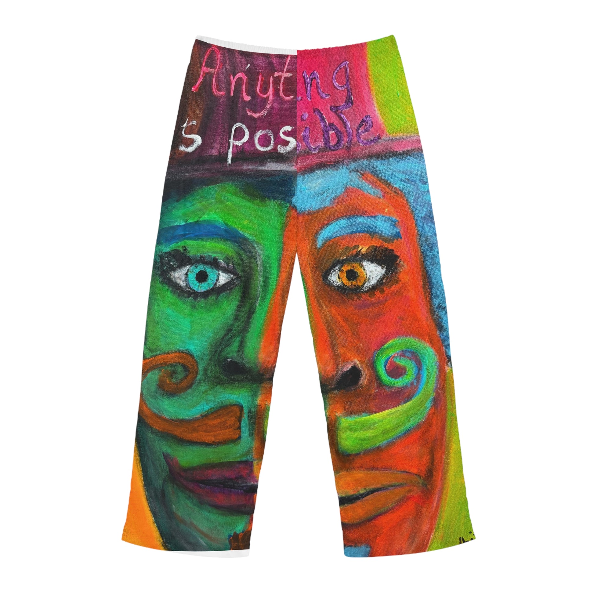 “Anything is Possible” Men's Pajama Pants for Chill Nights
