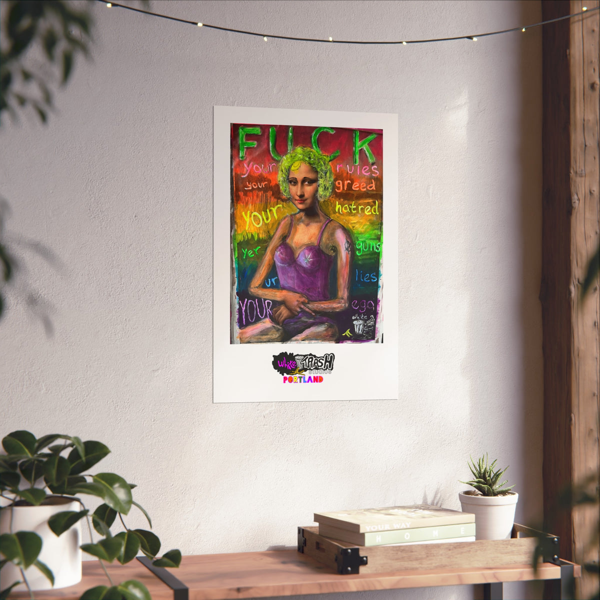 Fuck Your Rules - Fine Art Poster —  Space Satire Art Print