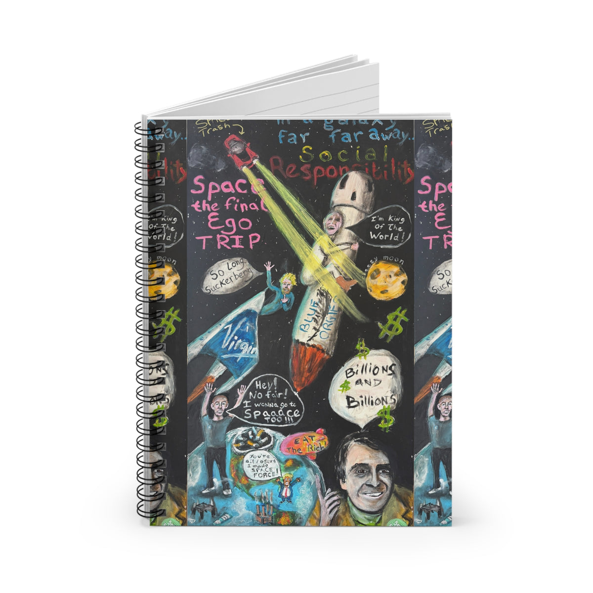 Waste of Space Spiral Notebook