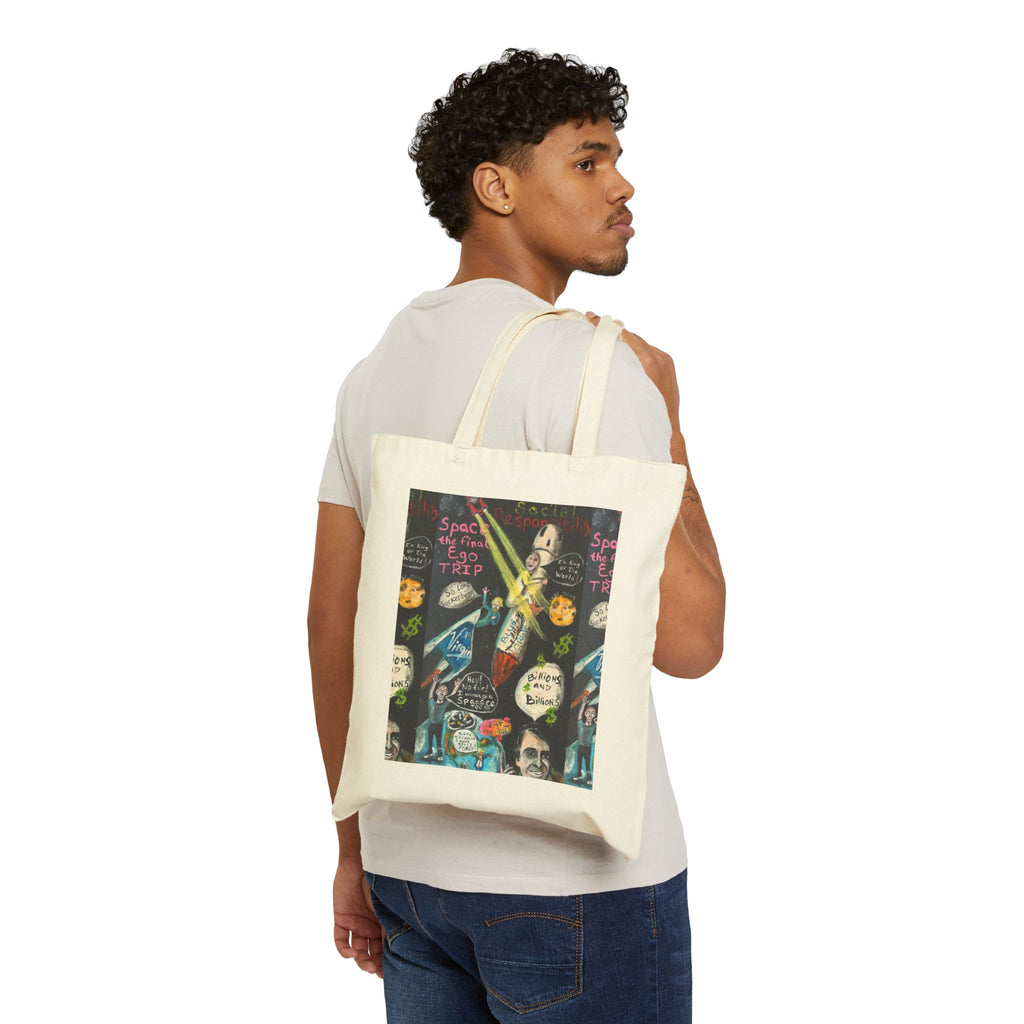 Waste of Space Cotton Canvas Tote Bag