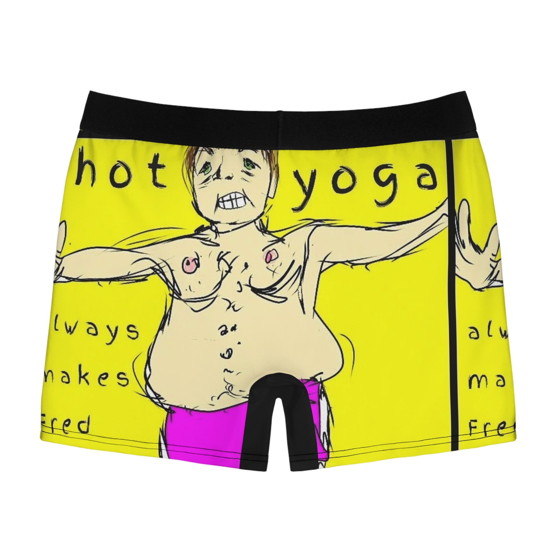 “Hot Yoga” Men's Boxer Briefs (AOP)