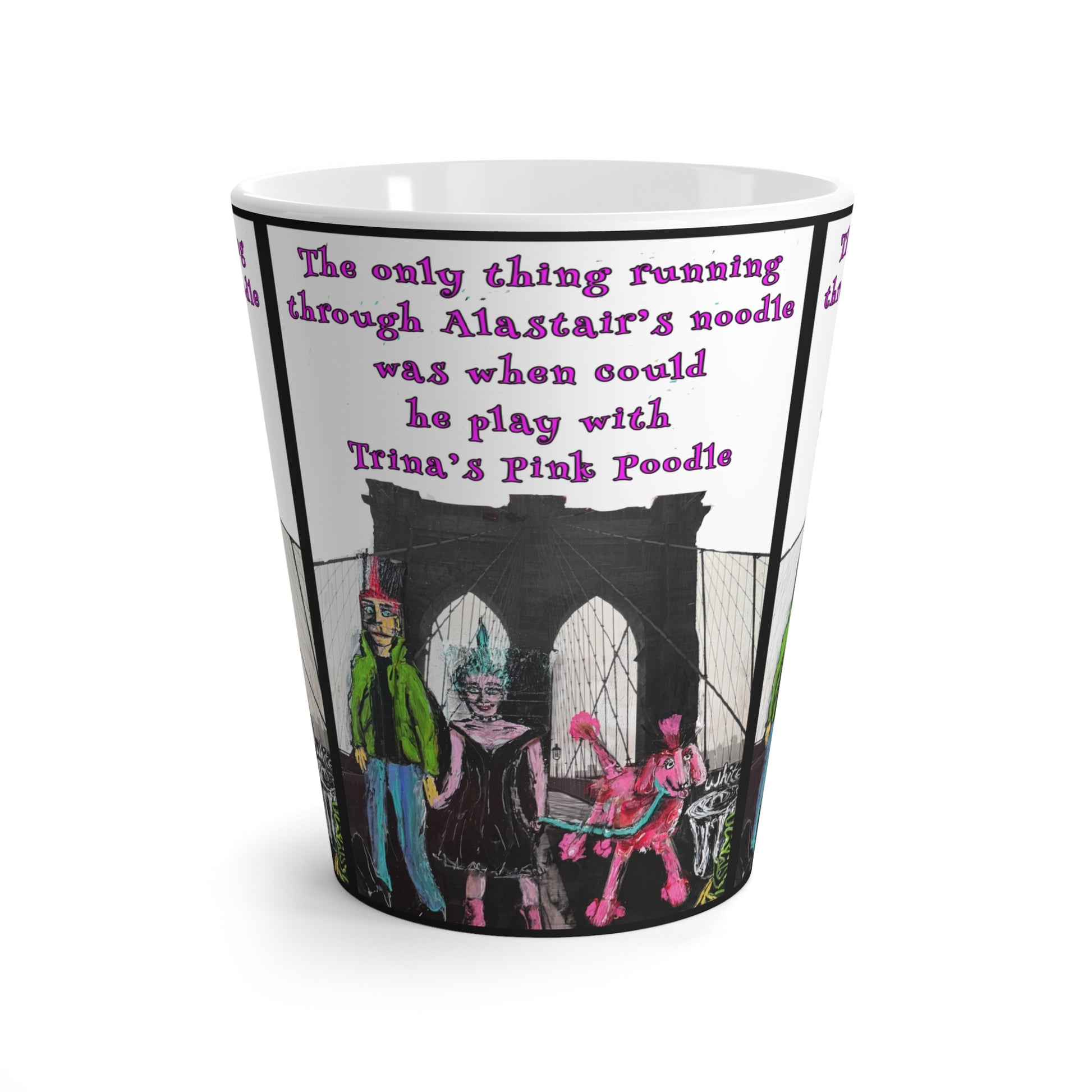“Pink Poodle” Latte Mug