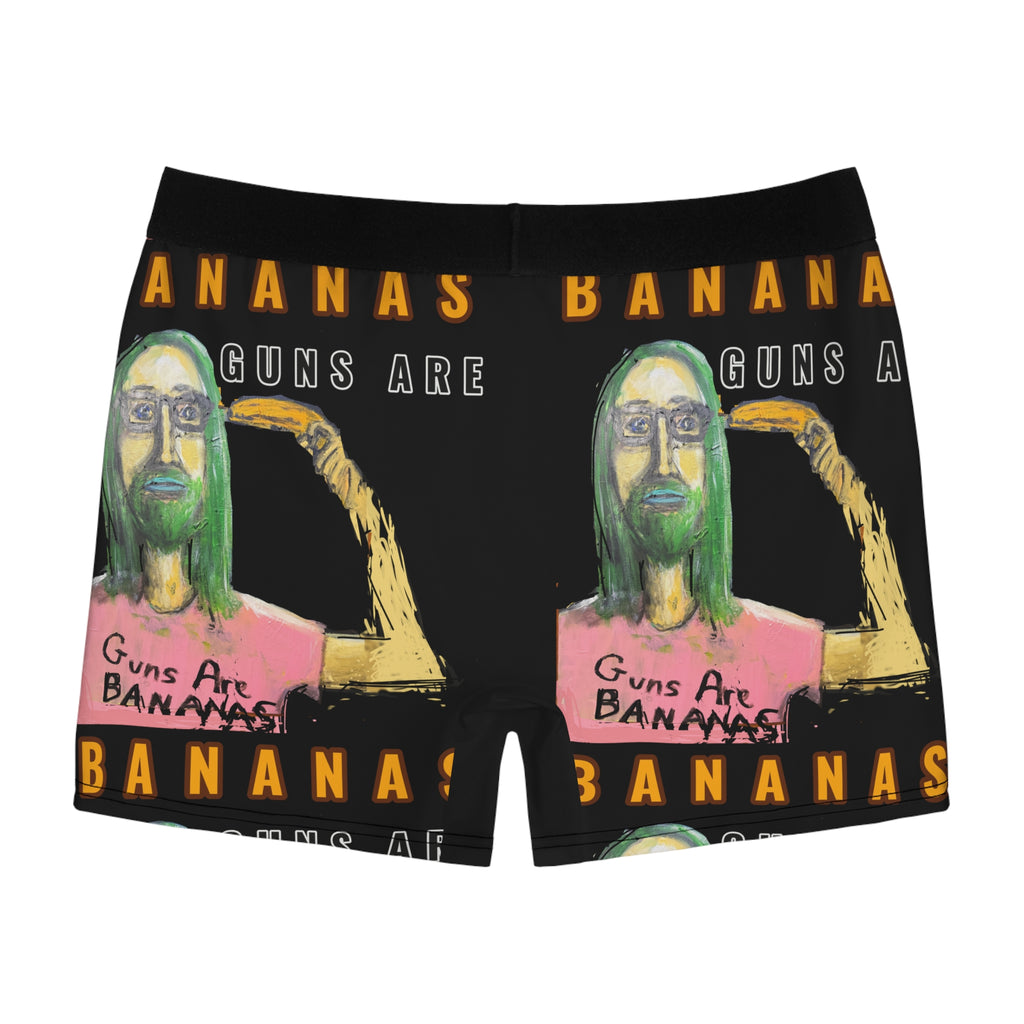 “Guns are Bananas” Men's Boxer Briefs (AOP)