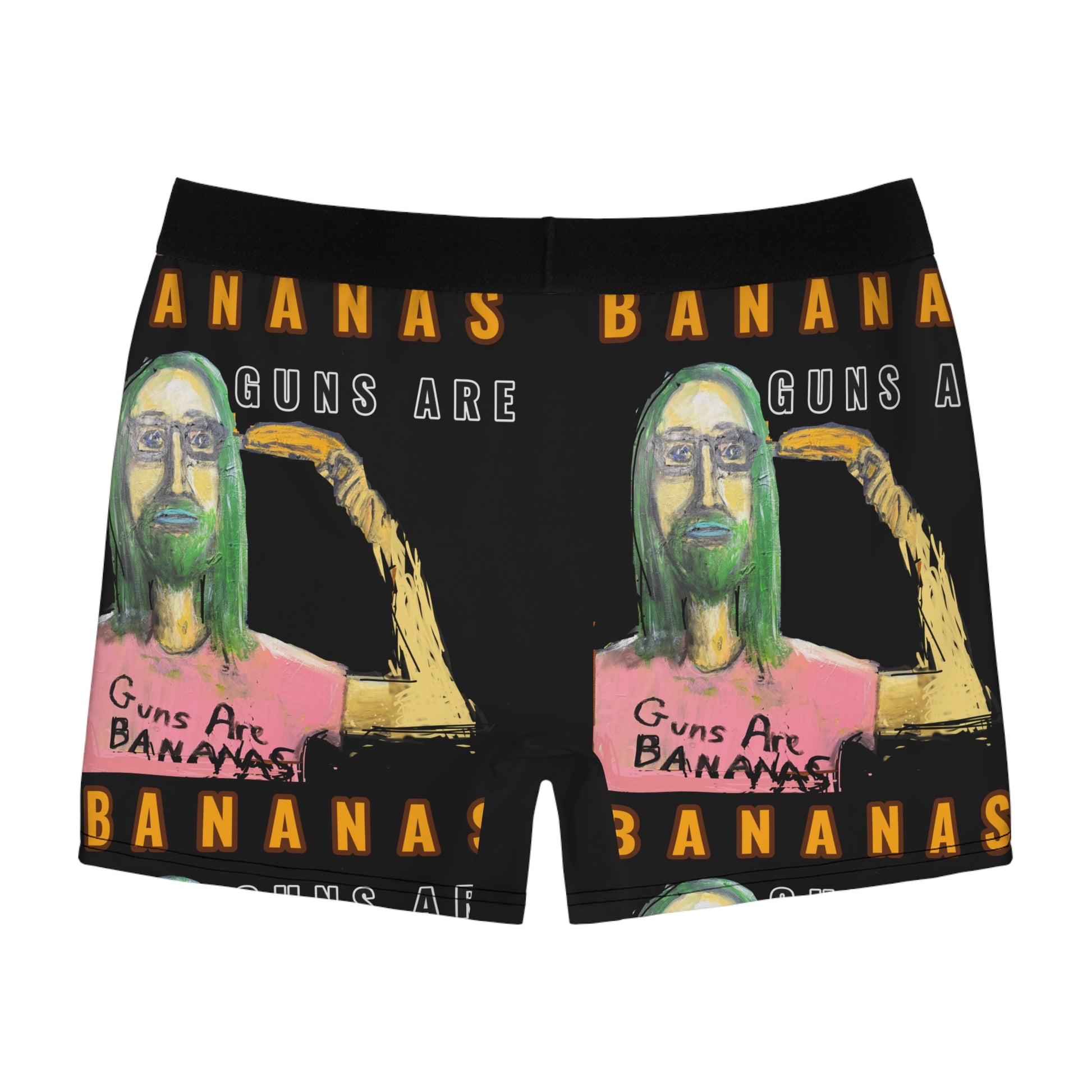 “Guns are Bananas” Men's Boxer Briefs (AOP)