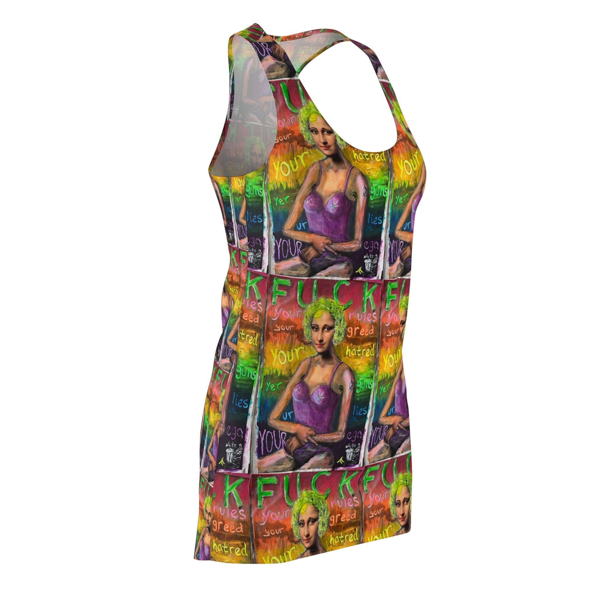 Women's Cut & Sew Racerback Dress (AOP)