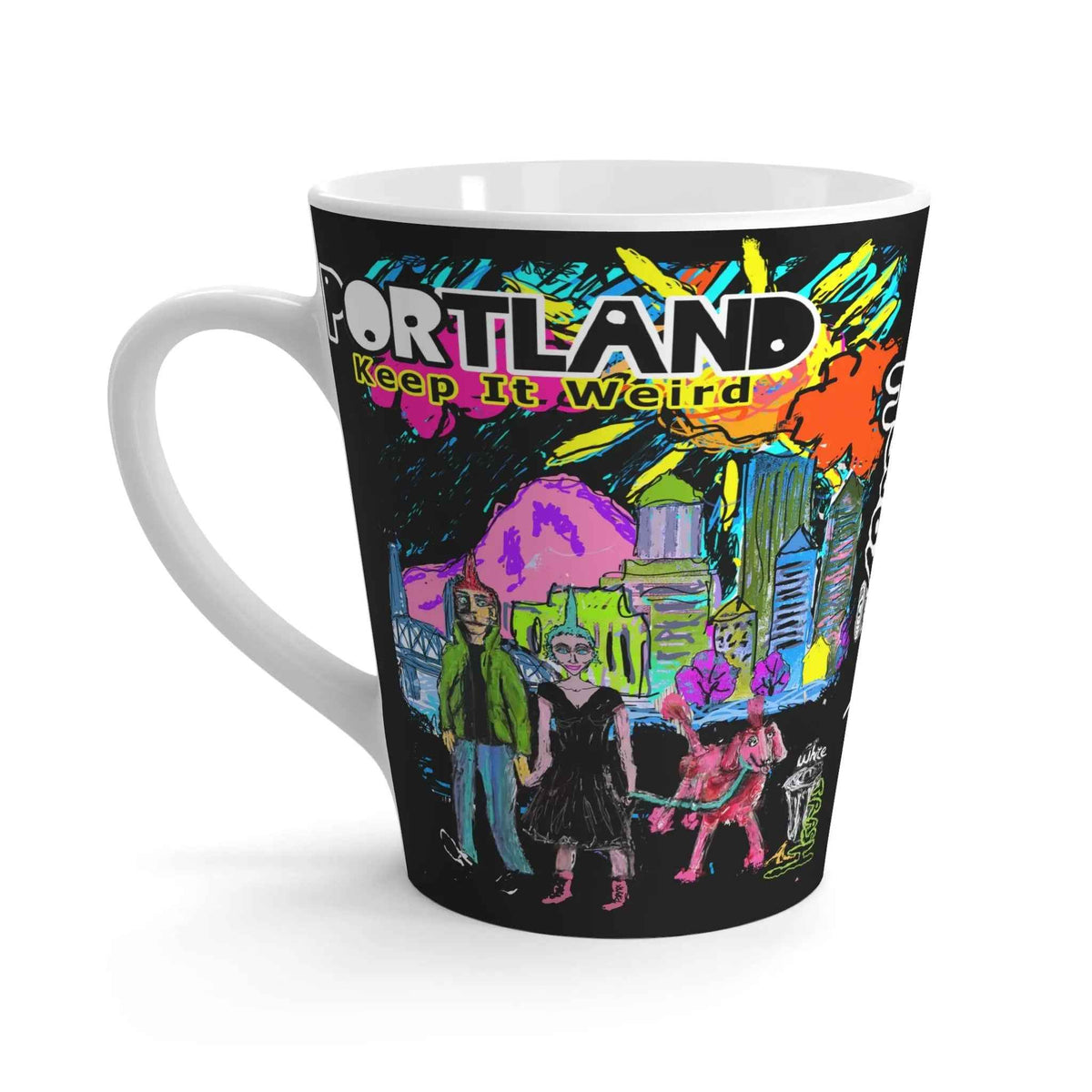 “Pink Poodle” Latte Mug