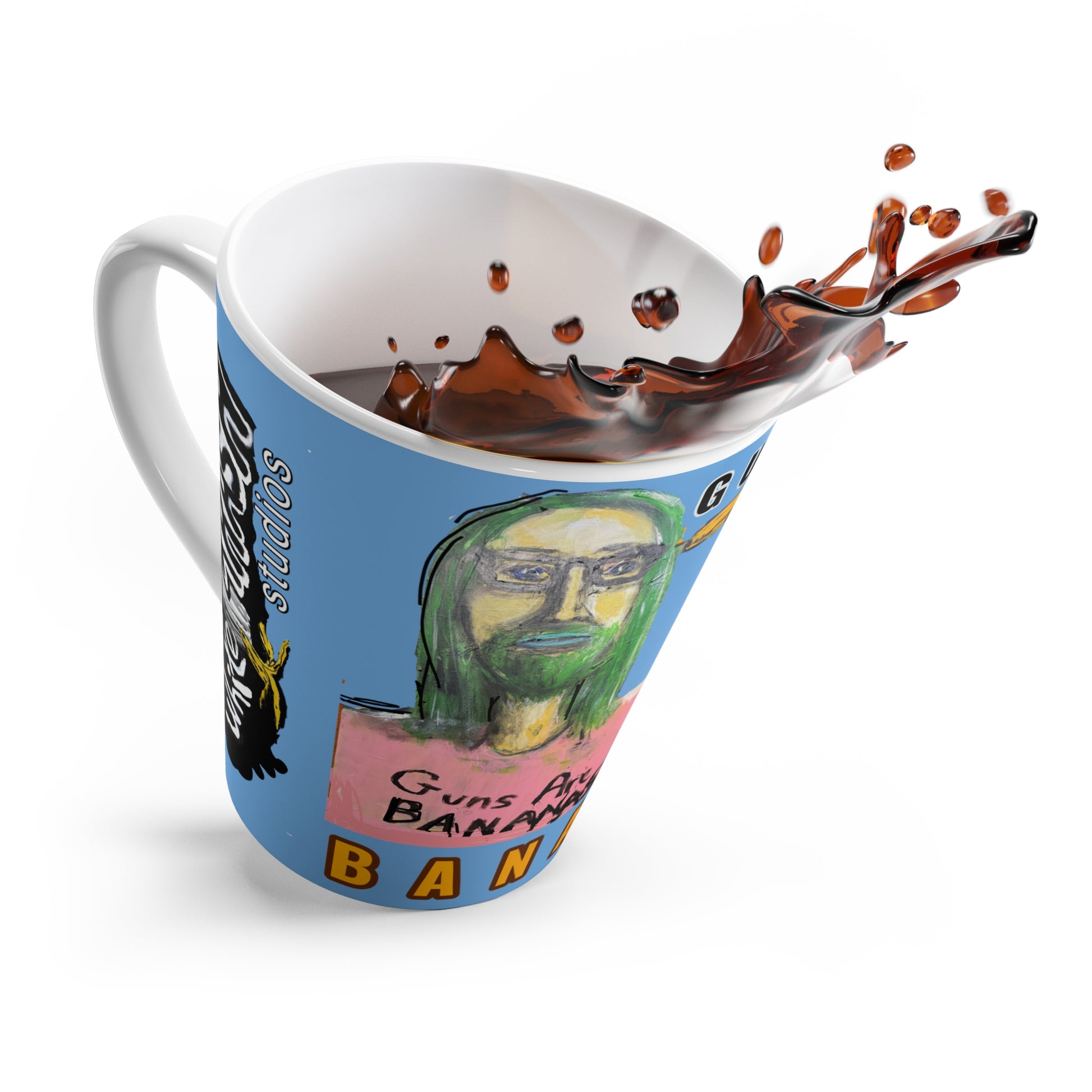 “Guns are Bananas” Latte Mug