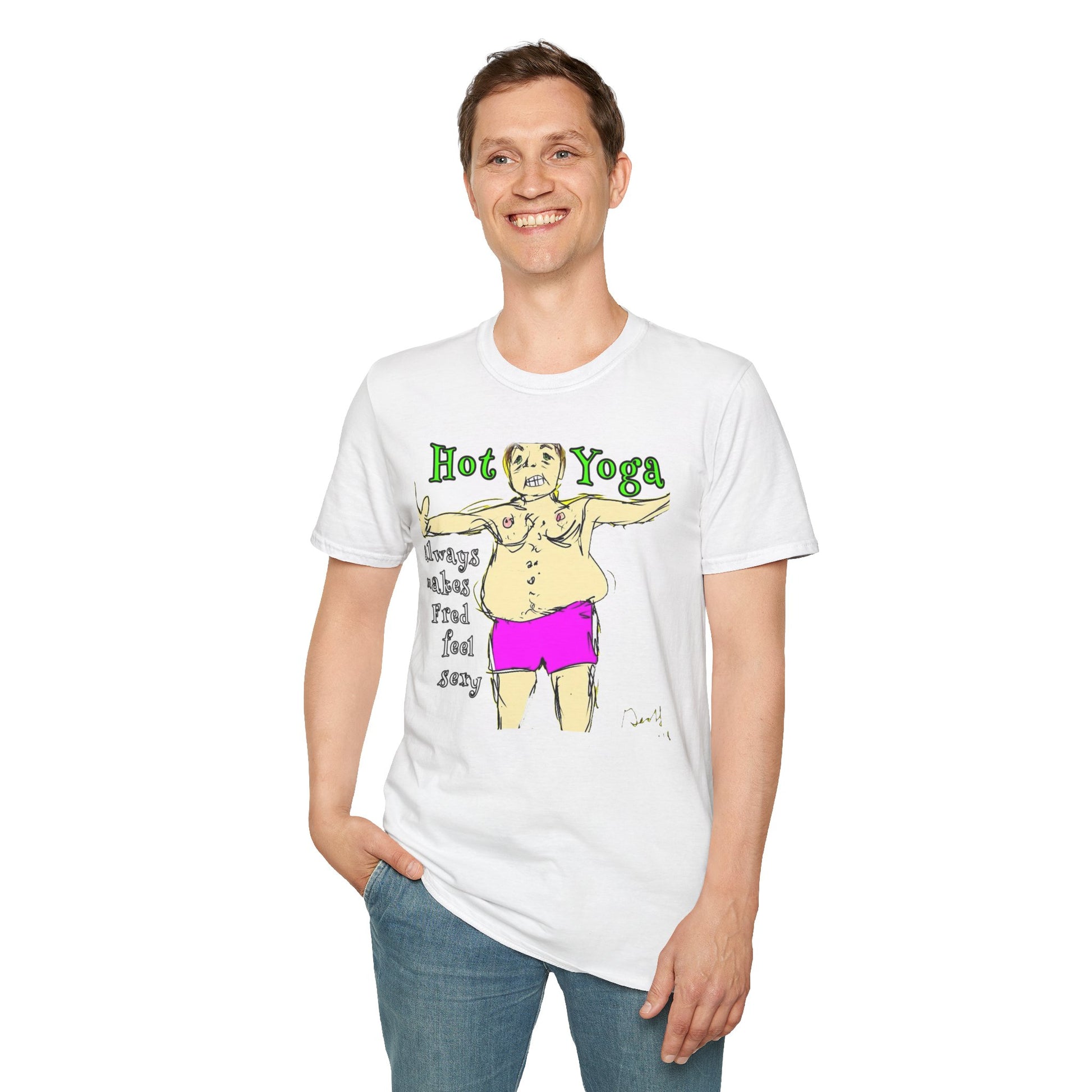 "Hot Yoga" t-shart