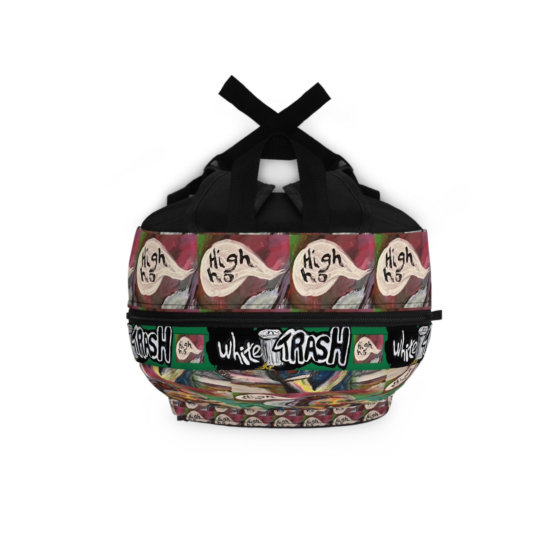 “High Ho” Artistic Backpack with Vibrant Paintings for Creative Minds