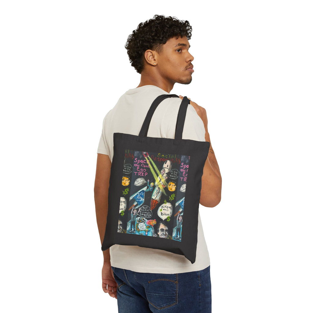Waste of Space Cotton Canvas Tote Bag