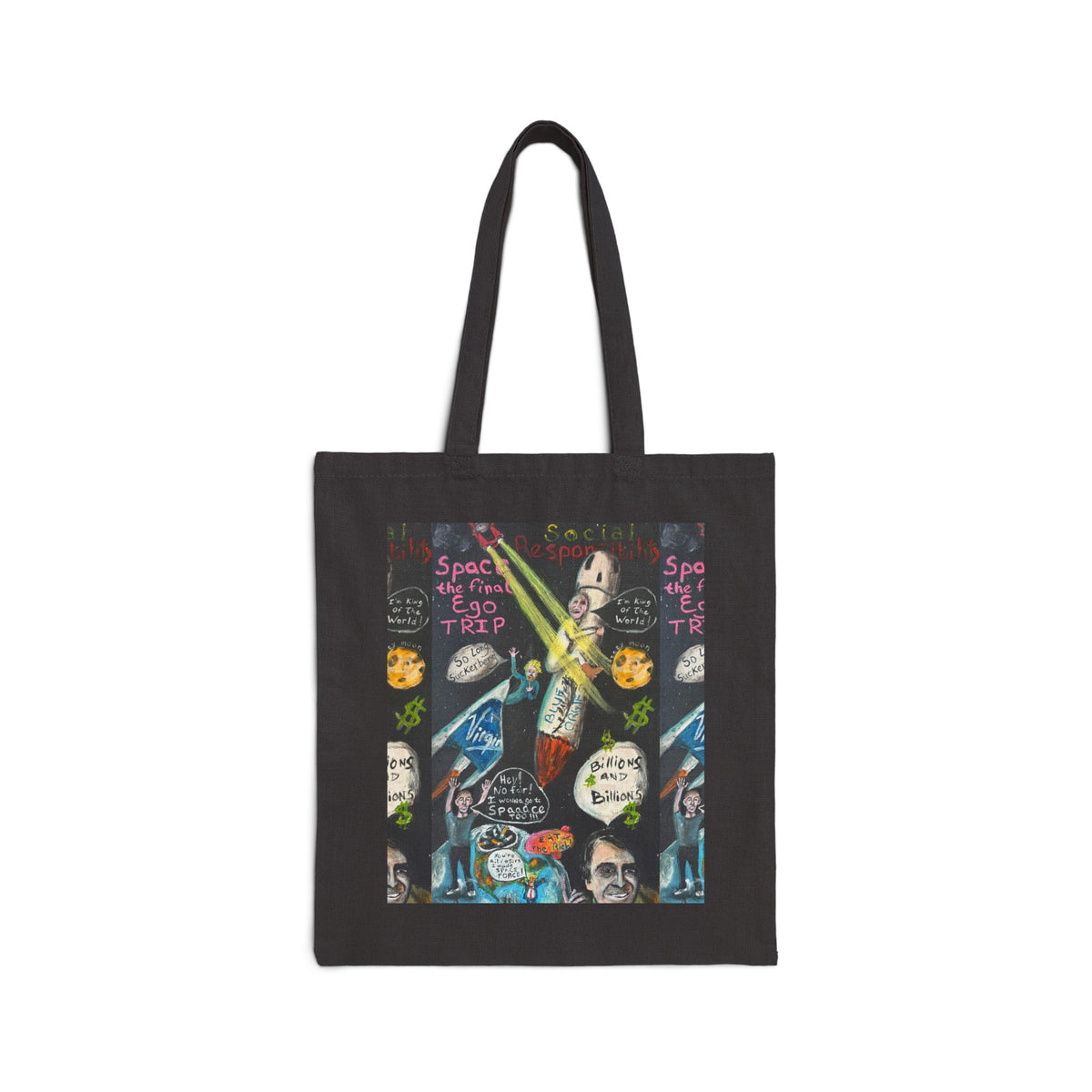 Waste of Space Cotton Canvas Tote Bag