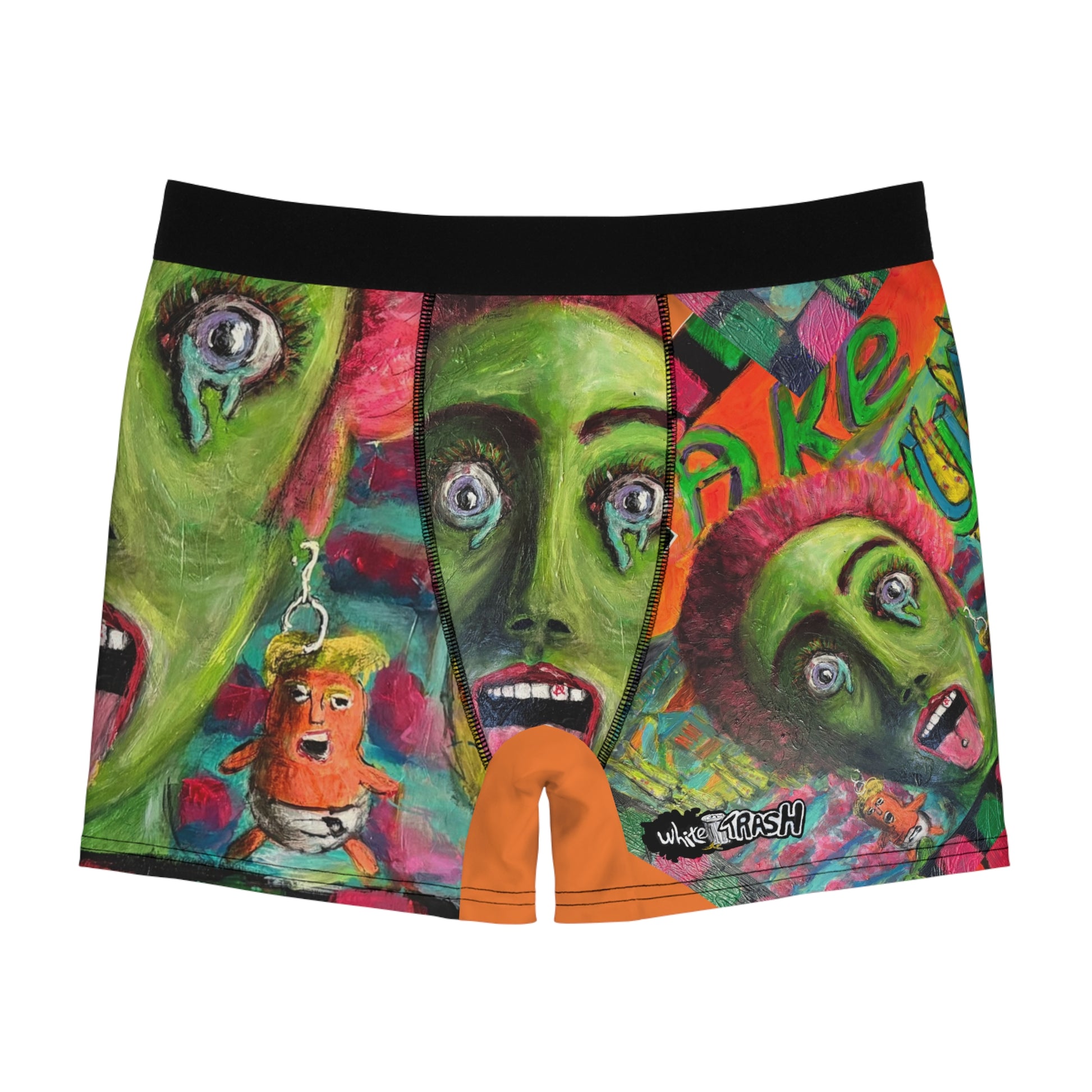 “Wake Up” Men's Boxer Briefs (AOP)