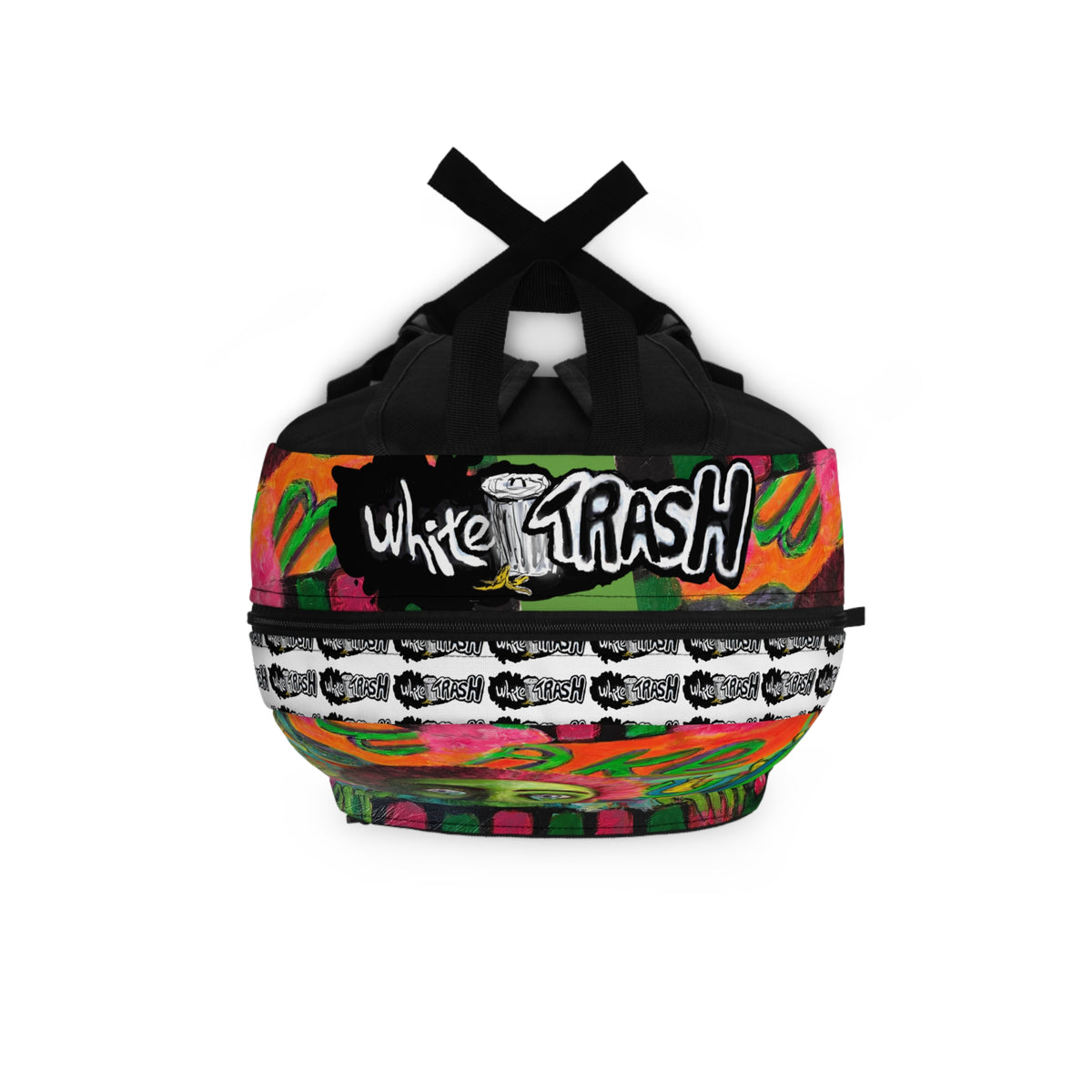 “Wake Up!” Artistic Backpack with Vibrant Paintings for Creative Minds
