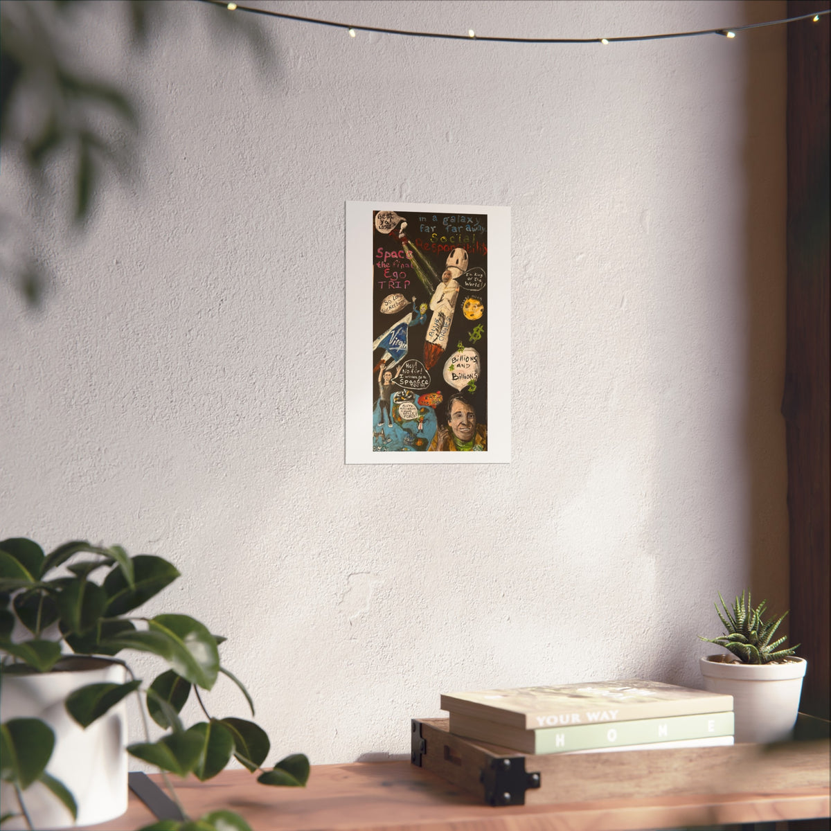 Waste of Space - Fine Art Poster —  Space Satire Art Print