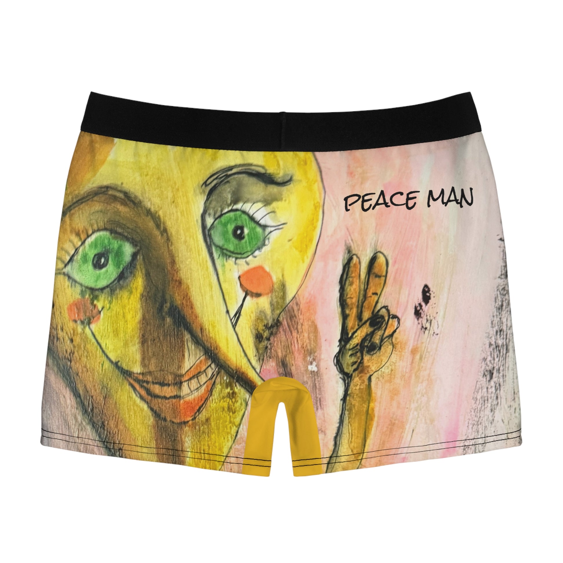 “Peace Man” Men's Boxer Briefs (AOP)