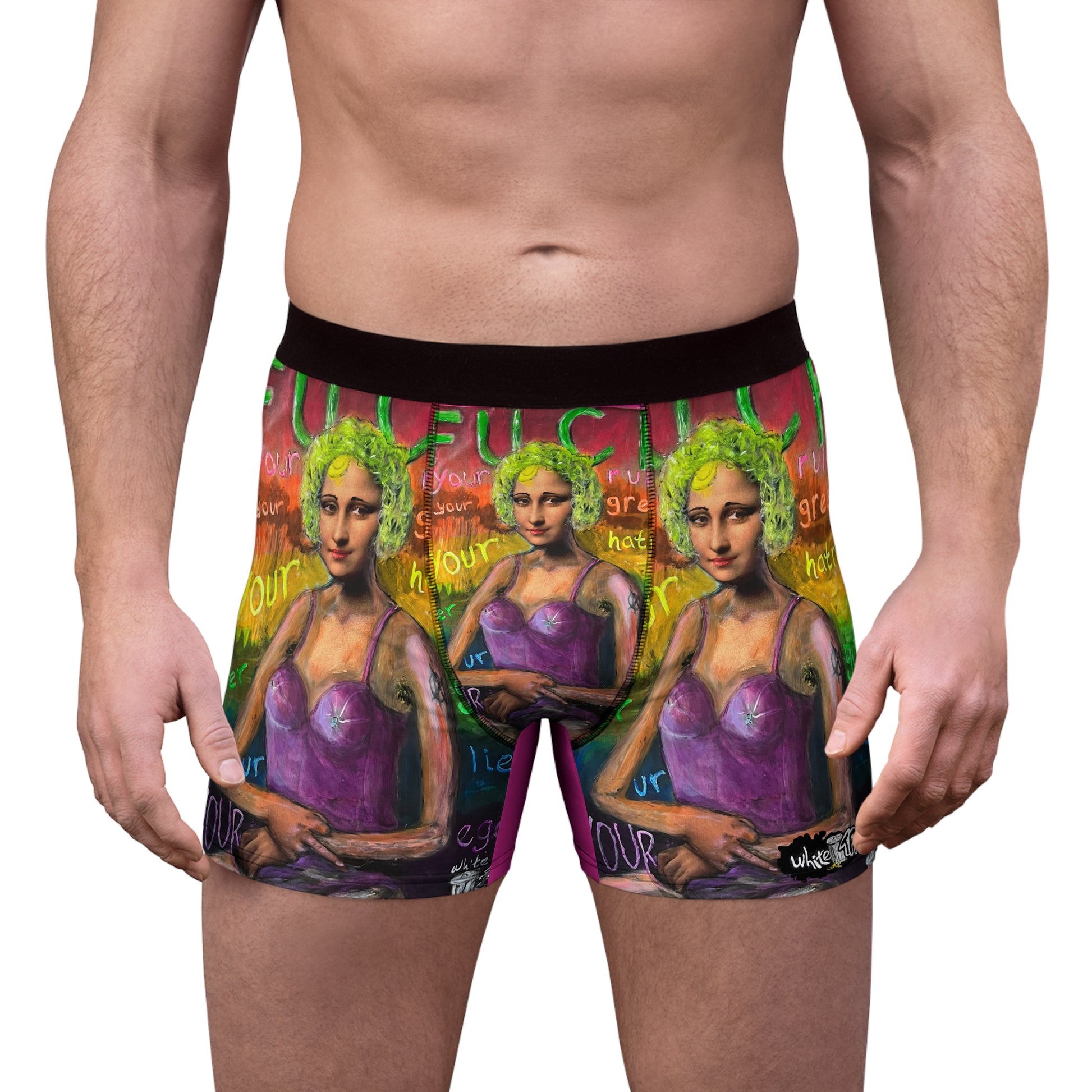 “Fuck Your Rules” Men's Boxer Briefs (AOP)
