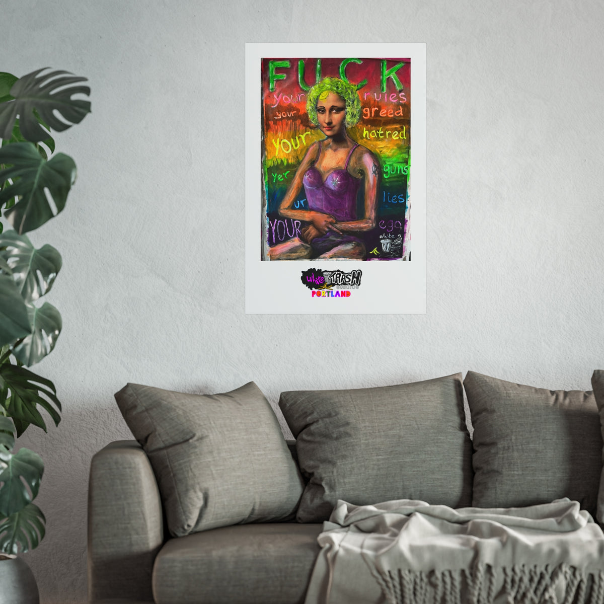 Fuck Your Rules - Fine Art Poster —  Space Satire Art Print