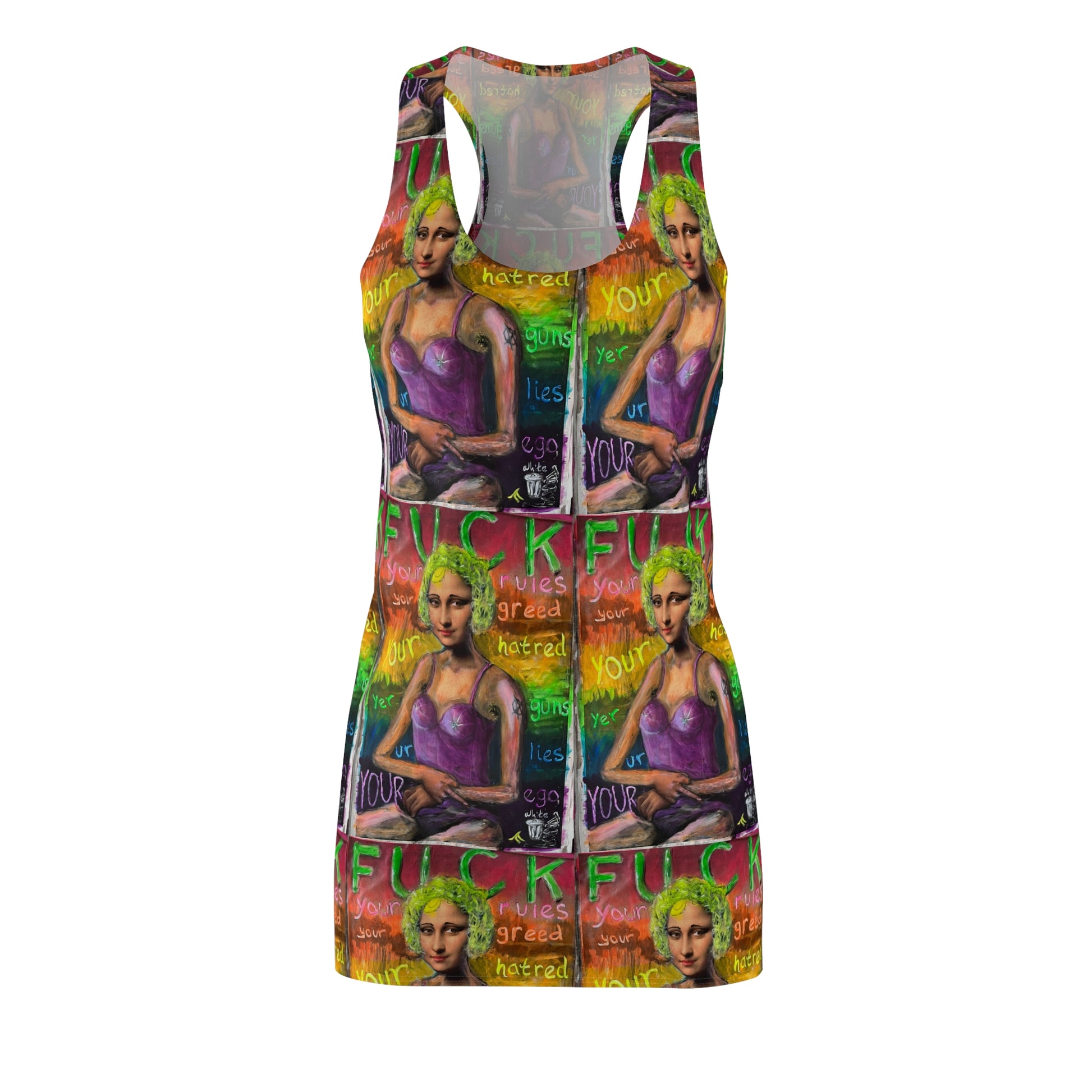 Women's Cut & Sew Racerback Dress (AOP)