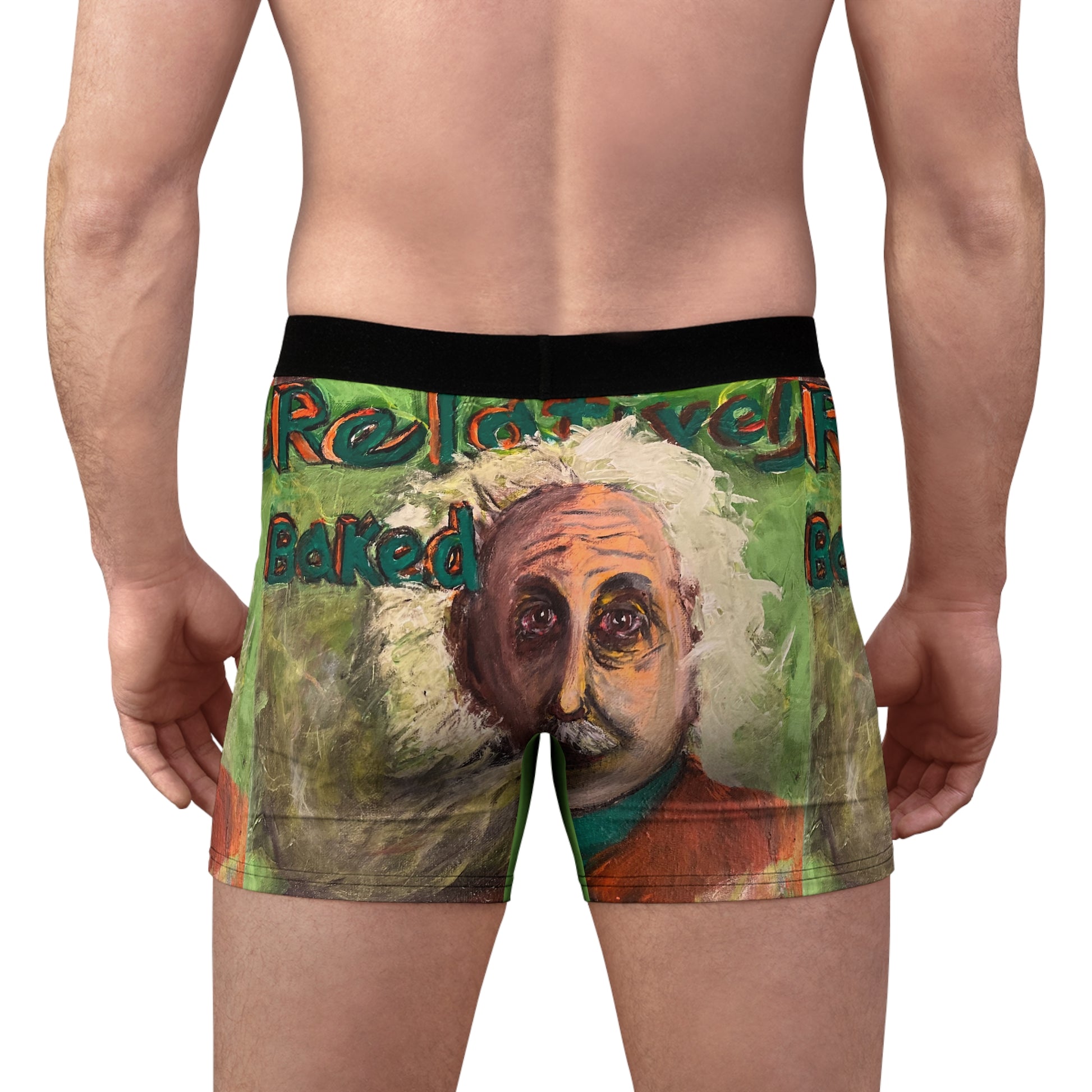 “Relatively Baked” Men's Boxer Briefs (AOP)