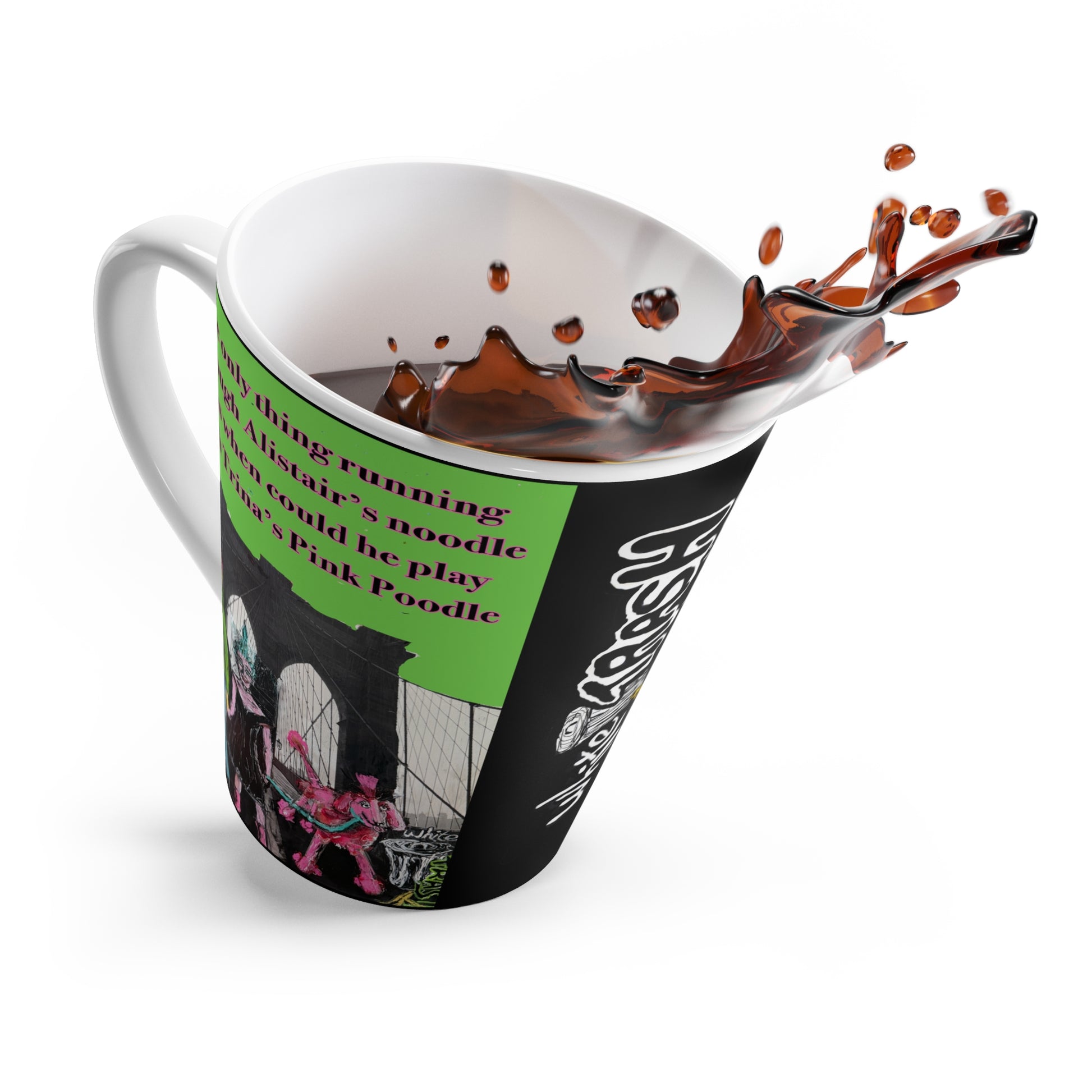 “Pink Poodle” Latte Mug
