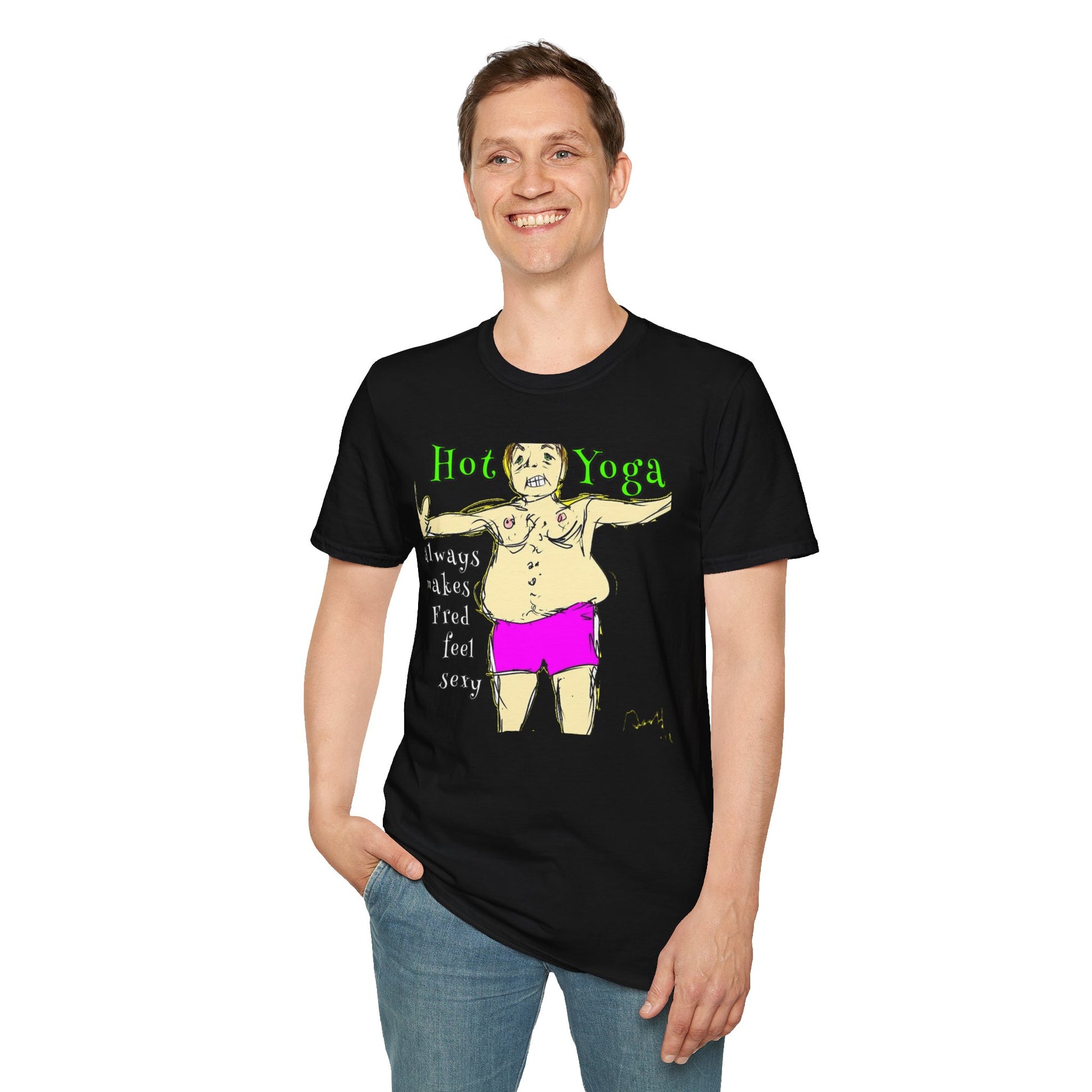 "Hot Yoga" t-shart