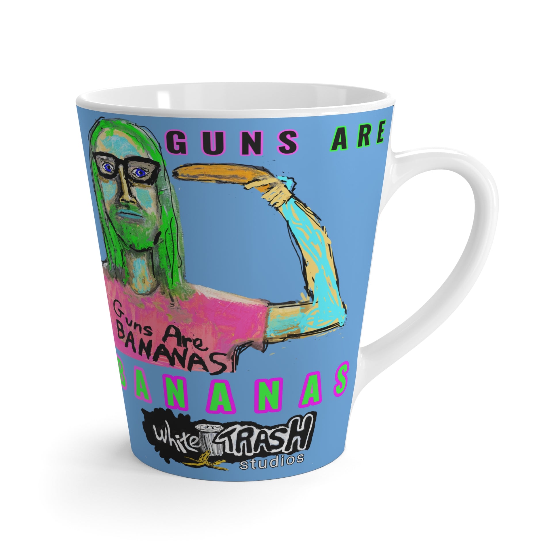 “Guns are Bananas” Latte Mug