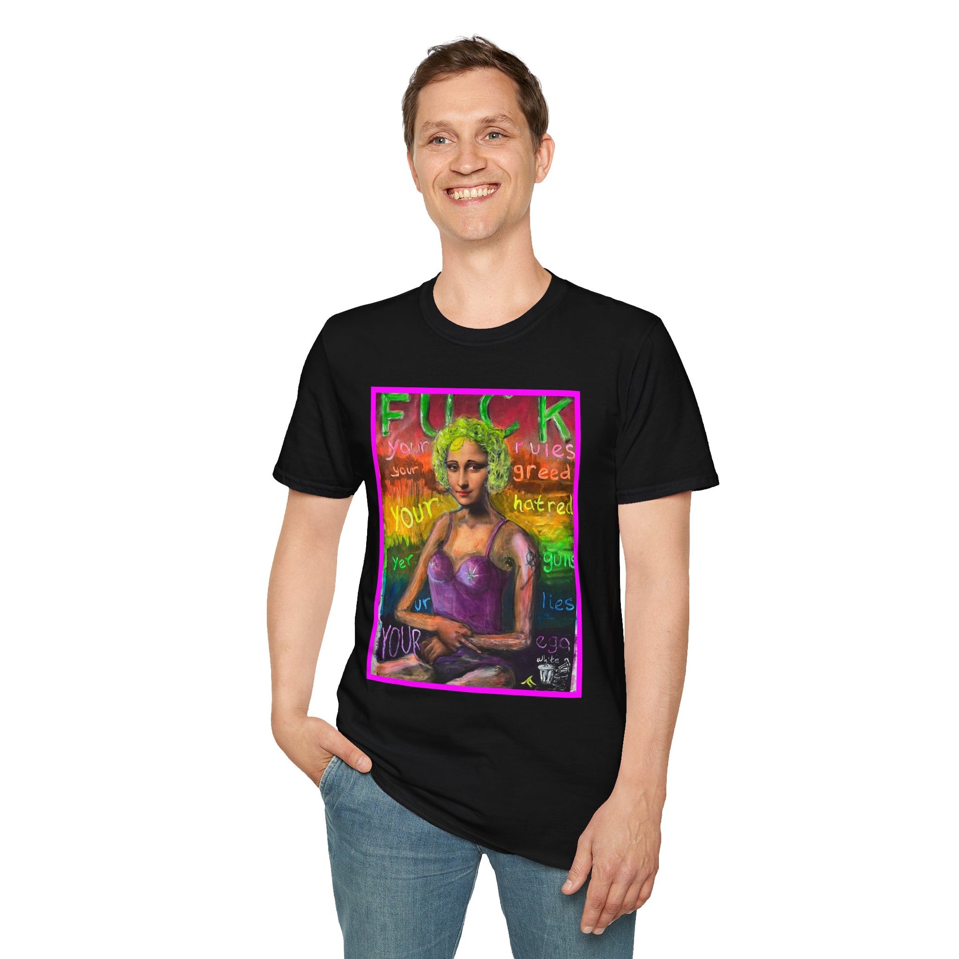 “Fuck Your Rules” Unisex Softstyle T-Shirt