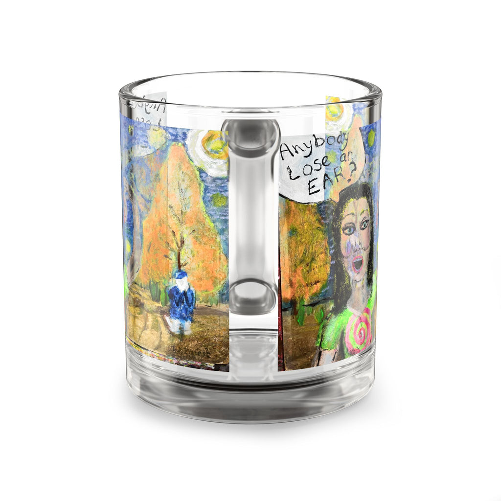 Whimsical Art Glass Mug - 10oz with Playful Design