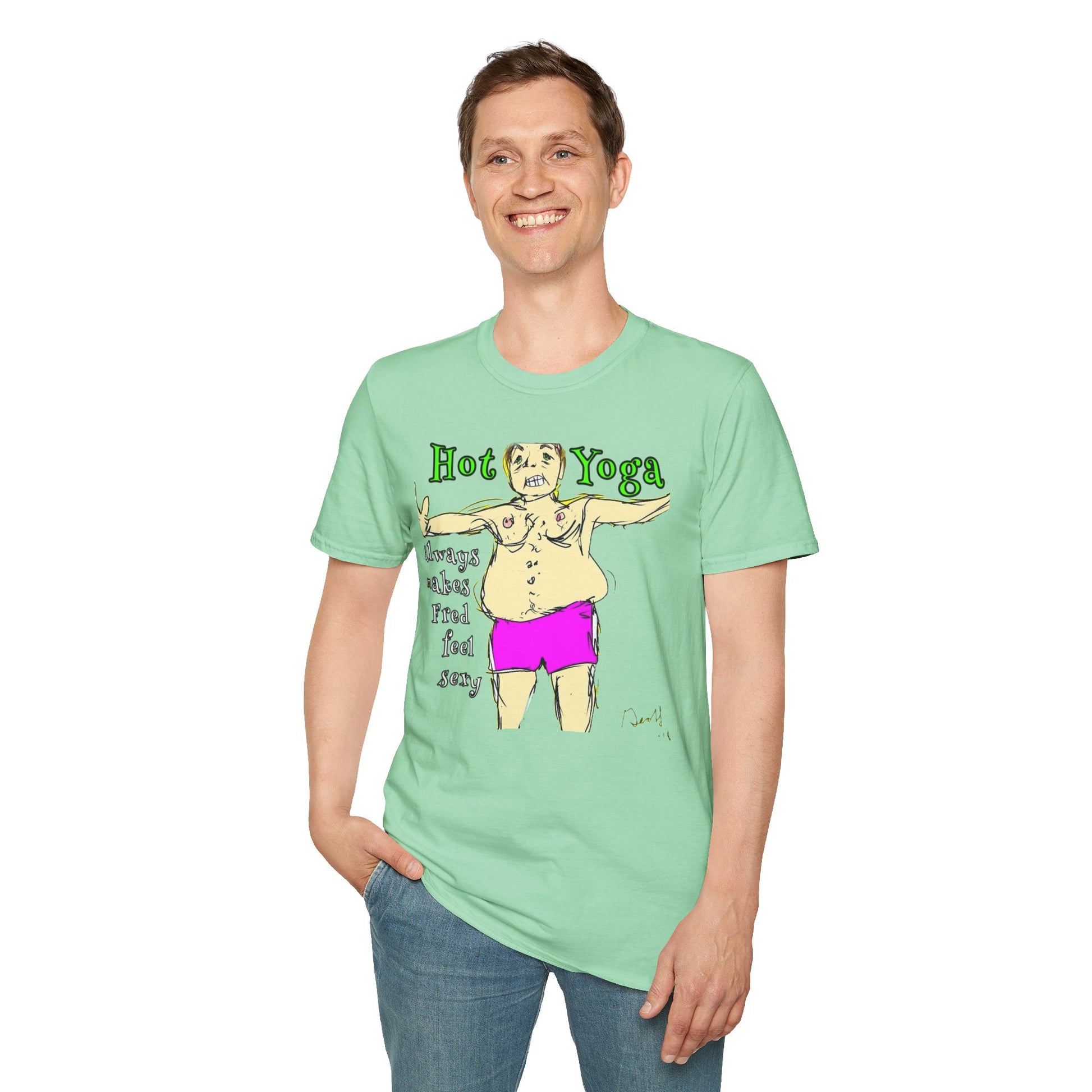 "Hot Yoga" t-shart