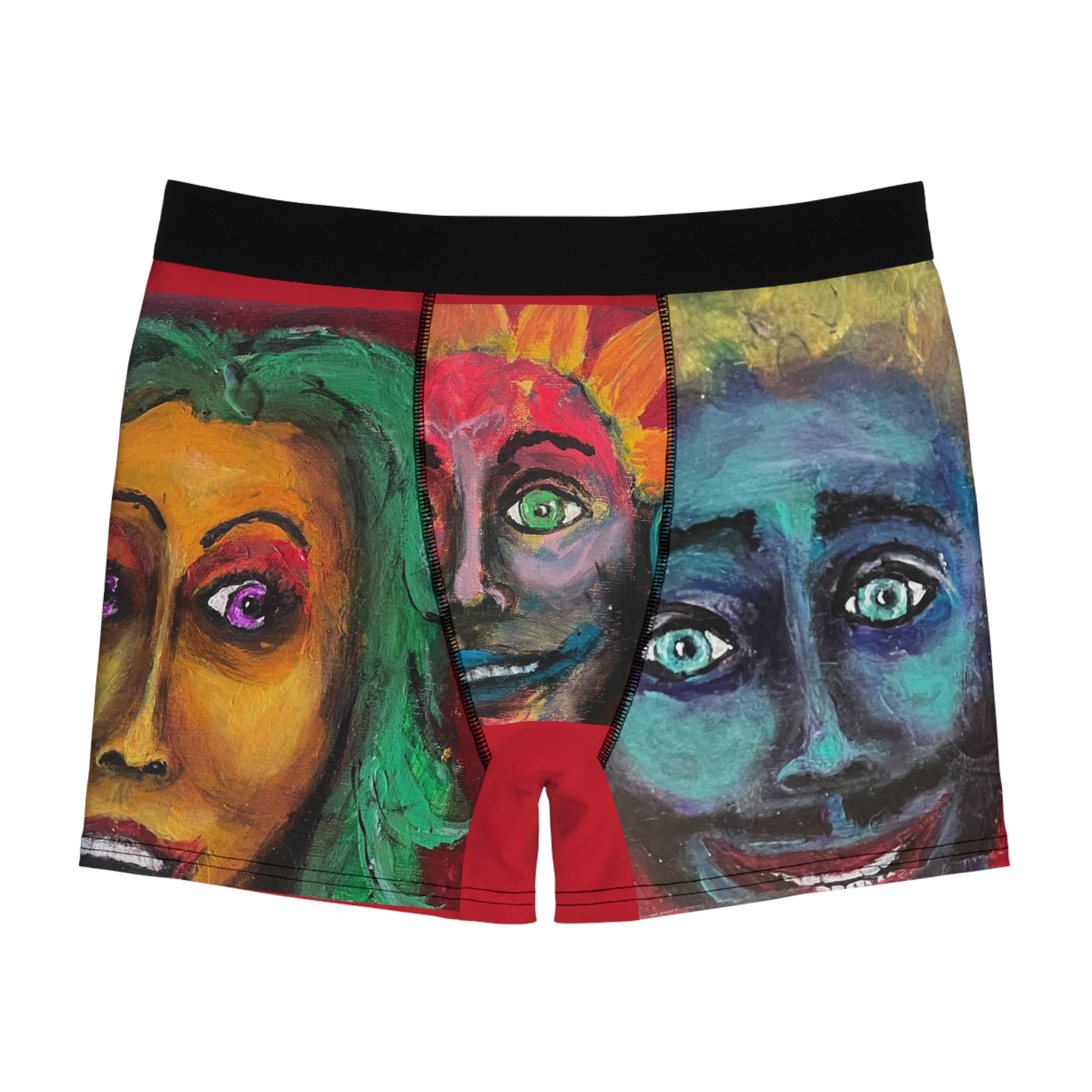 “Face to Face” Men's Boxer Briefs (AOP)