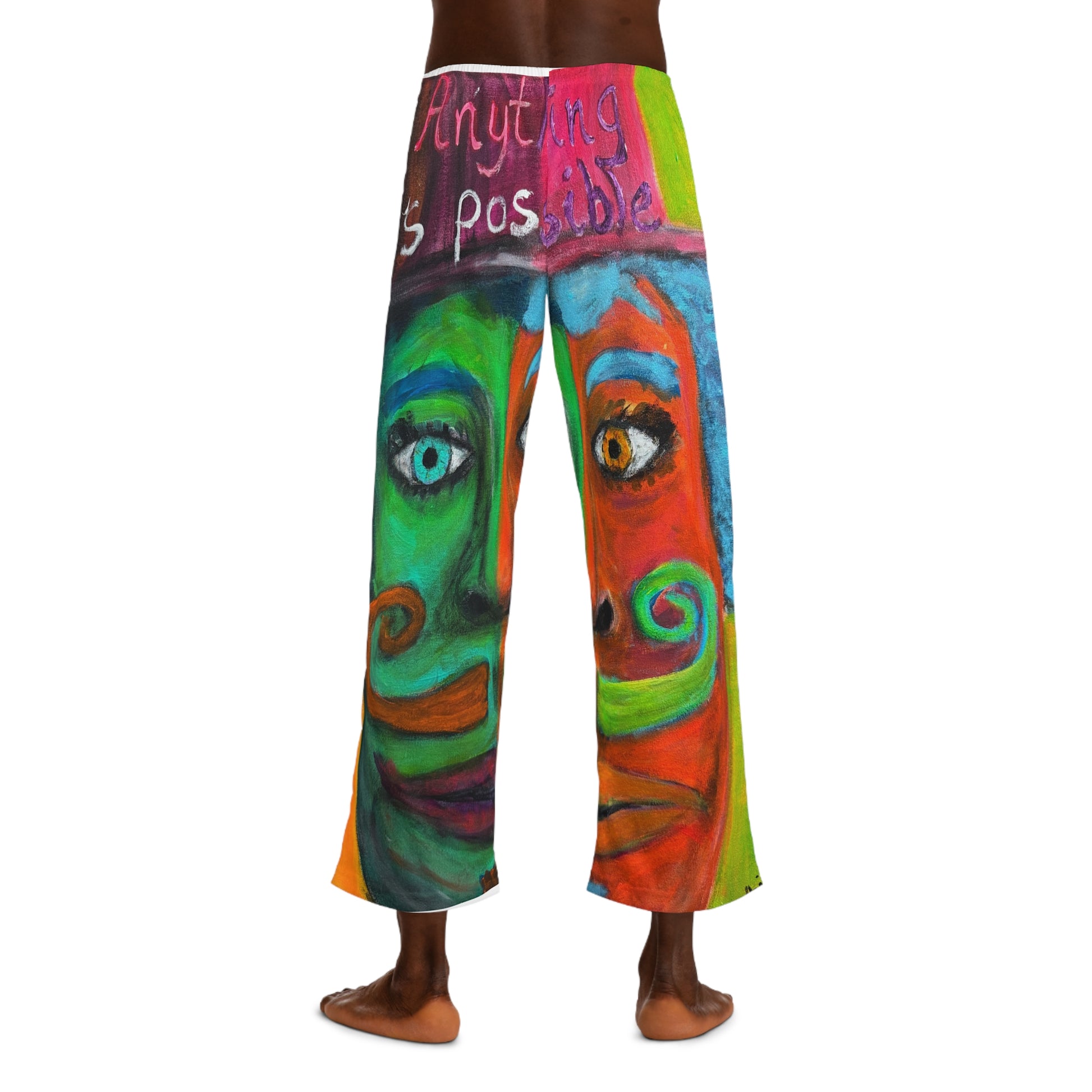 “Anything is Possible” Men's Pajama Pants for Chill Nights