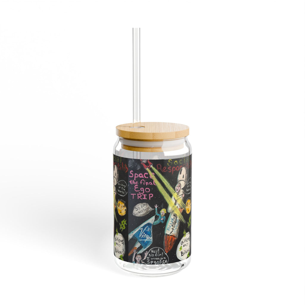 Waste of Space Sipper Glass, 16oz