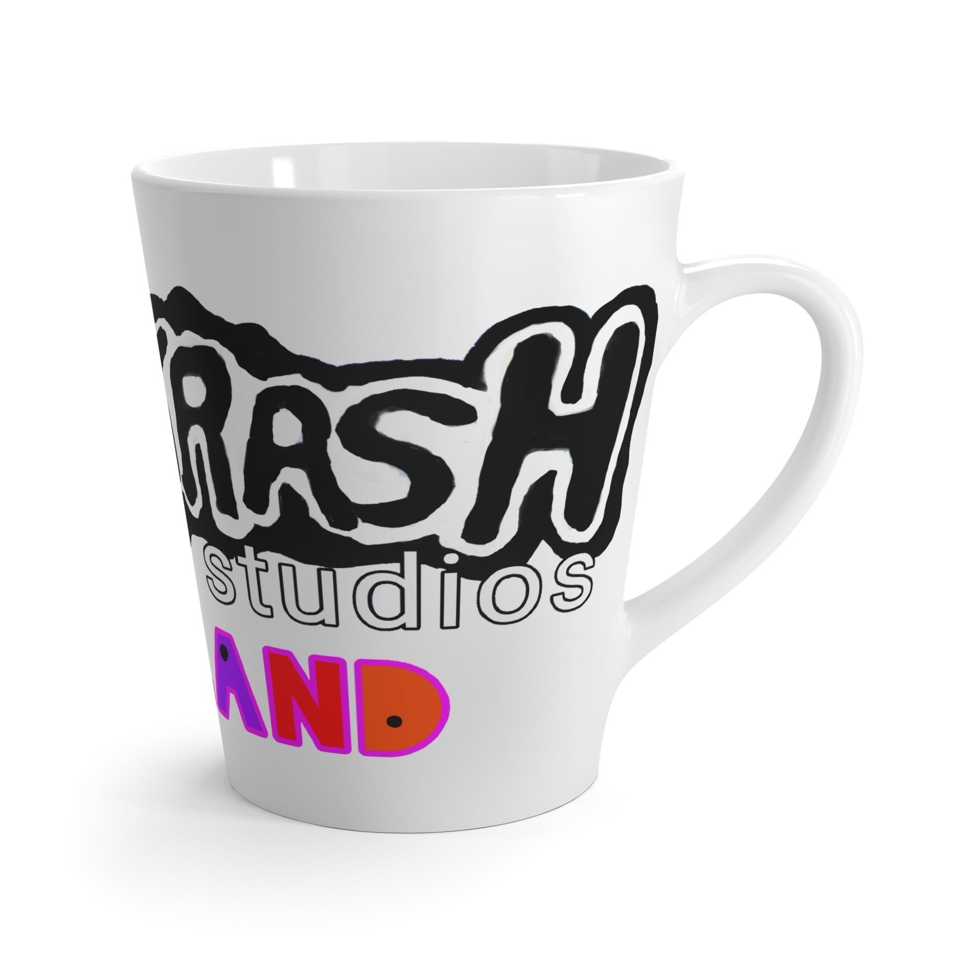 “white TRASH studios Pride” Latte Mug
