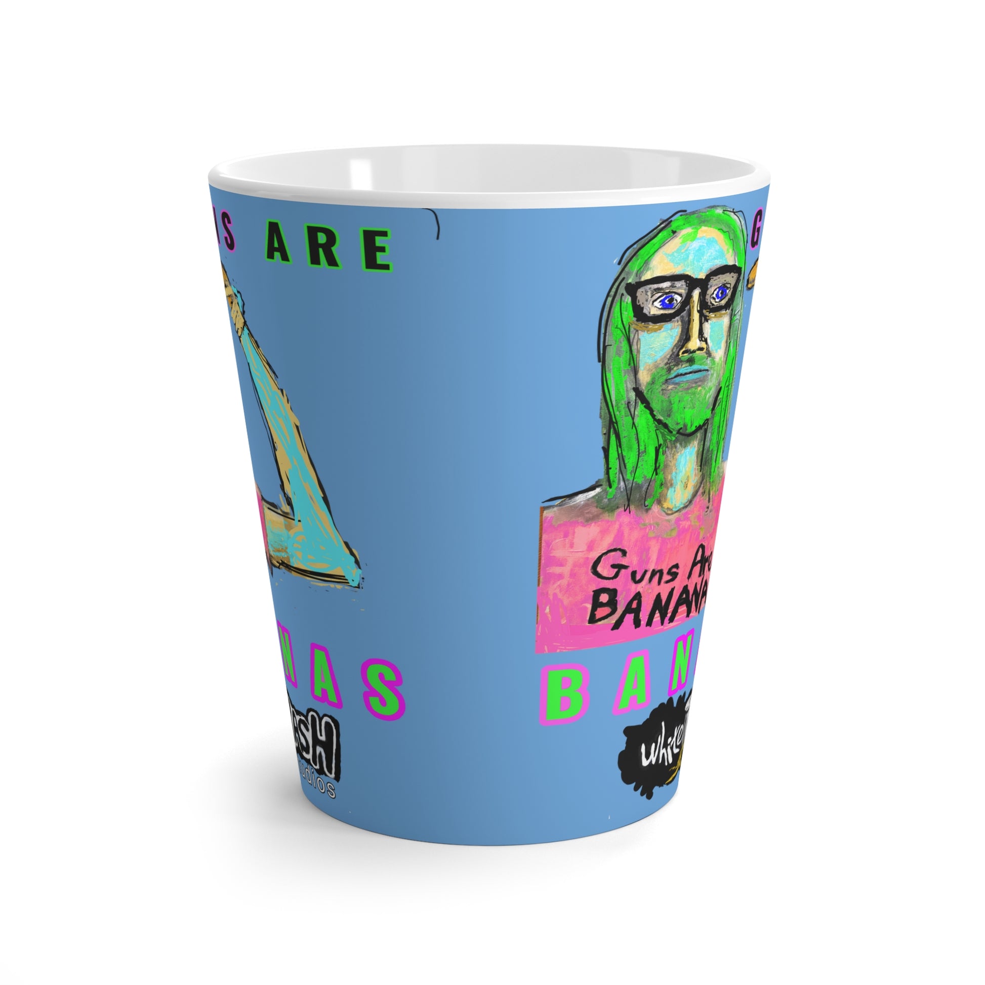 “Guns are Bananas” Latte Mug